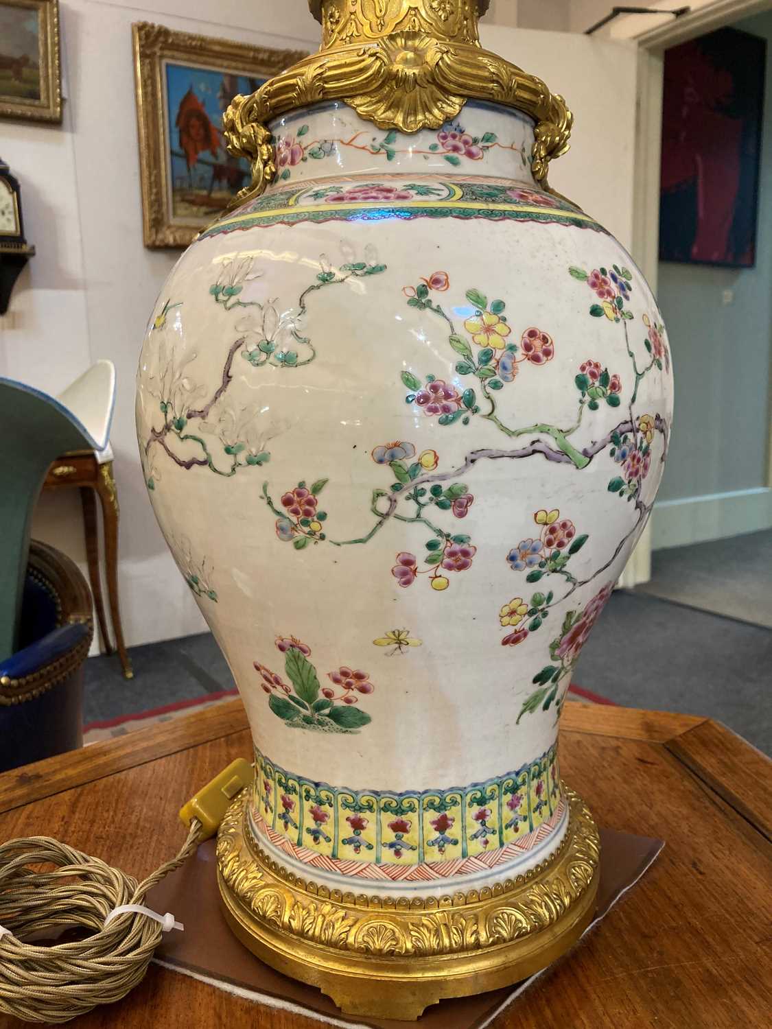 A famille rose porcelain vase, - Image 7 of 13