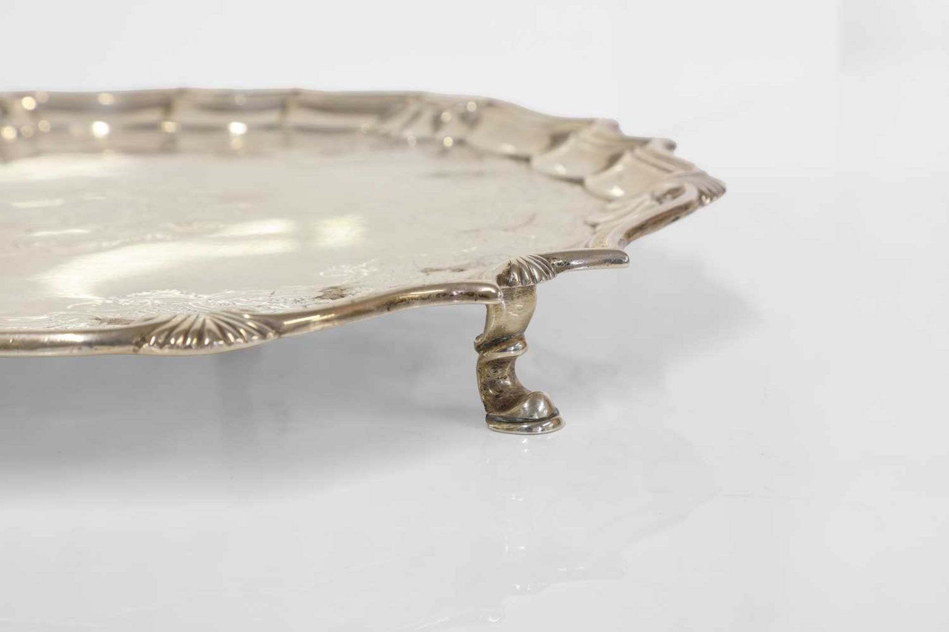 A George II silver salver, - Image 6 of 7