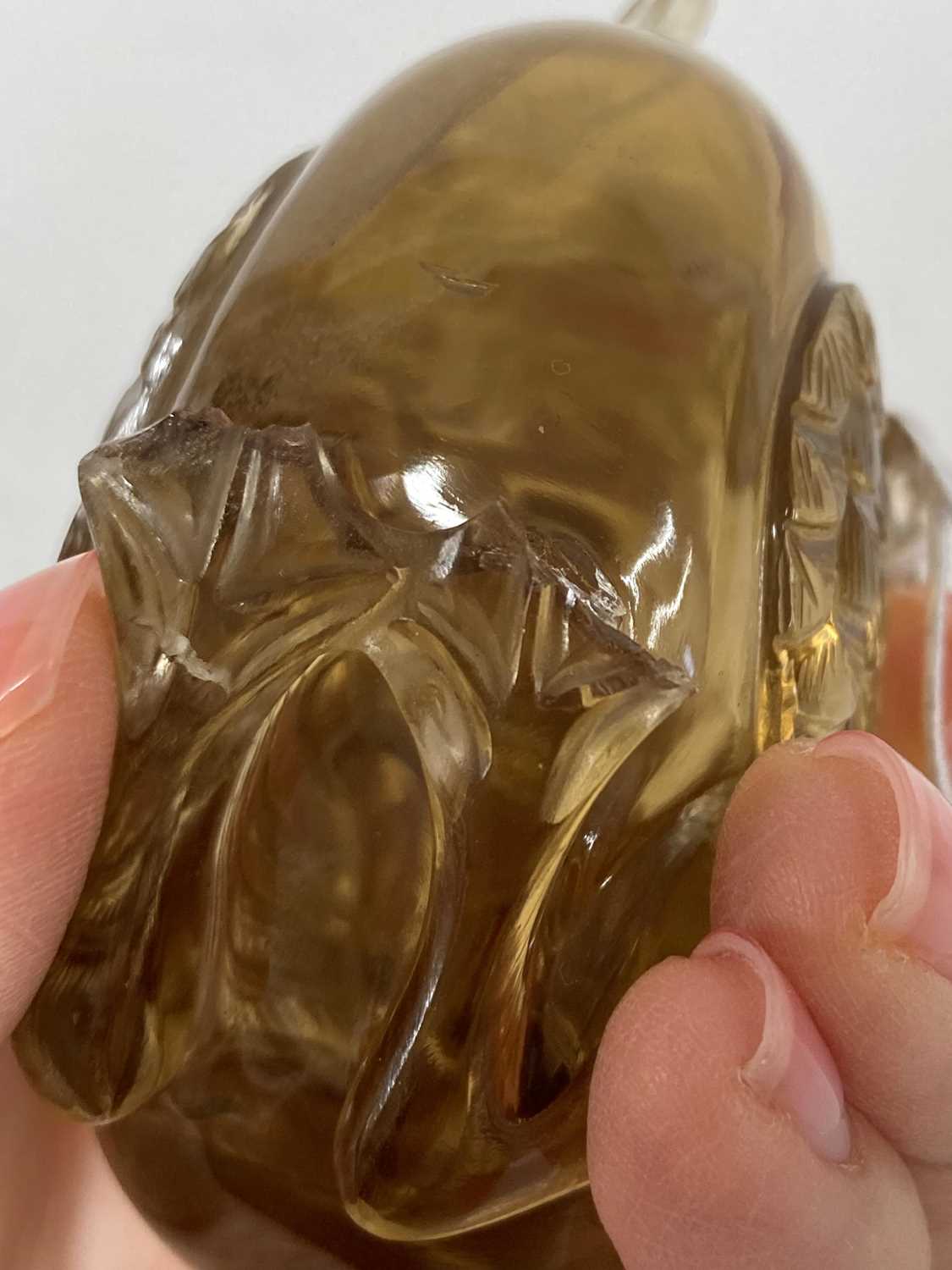 A Chinese smoky quartz carving, - Image 7 of 12