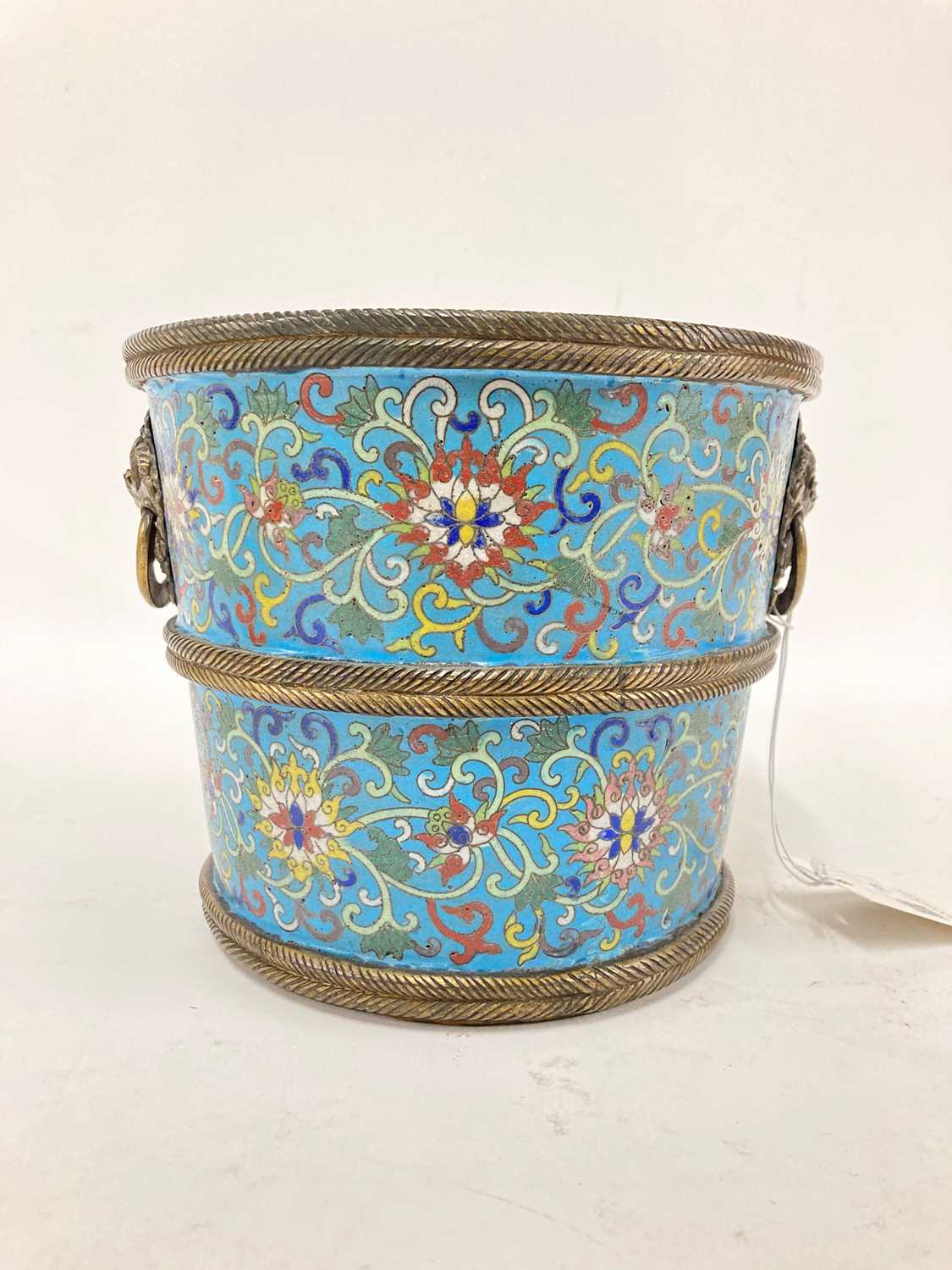 A pair of cloisonné buckets, - Image 13 of 31