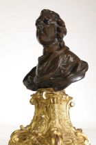 A patinated bronze bust of Louis XVI,