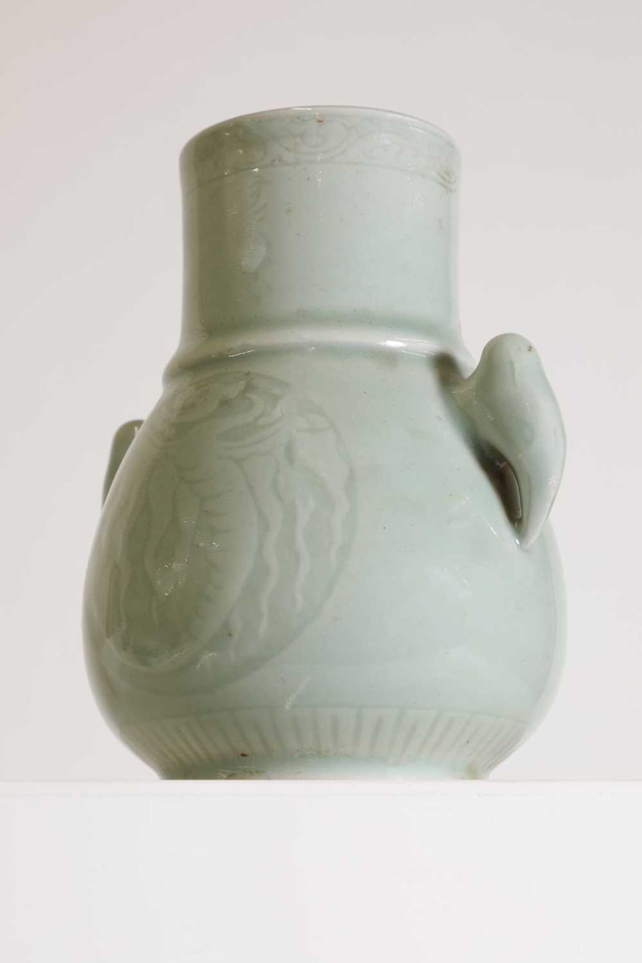 A Chinese celadon vase, - Image 7 of 8