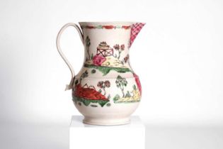 A Staffordshire salt-glazed jug,