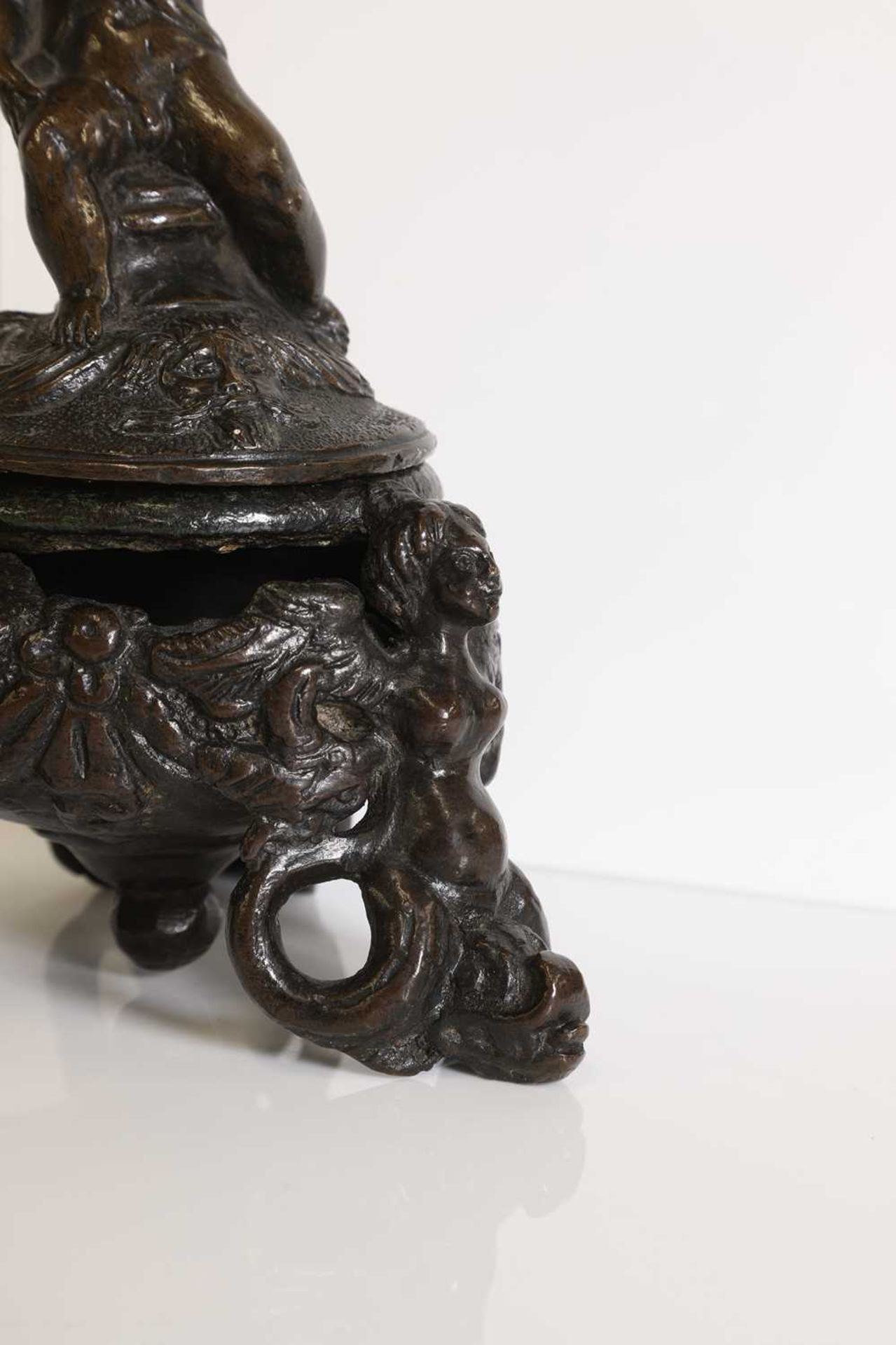 A bronze inkwell, - Image 6 of 16