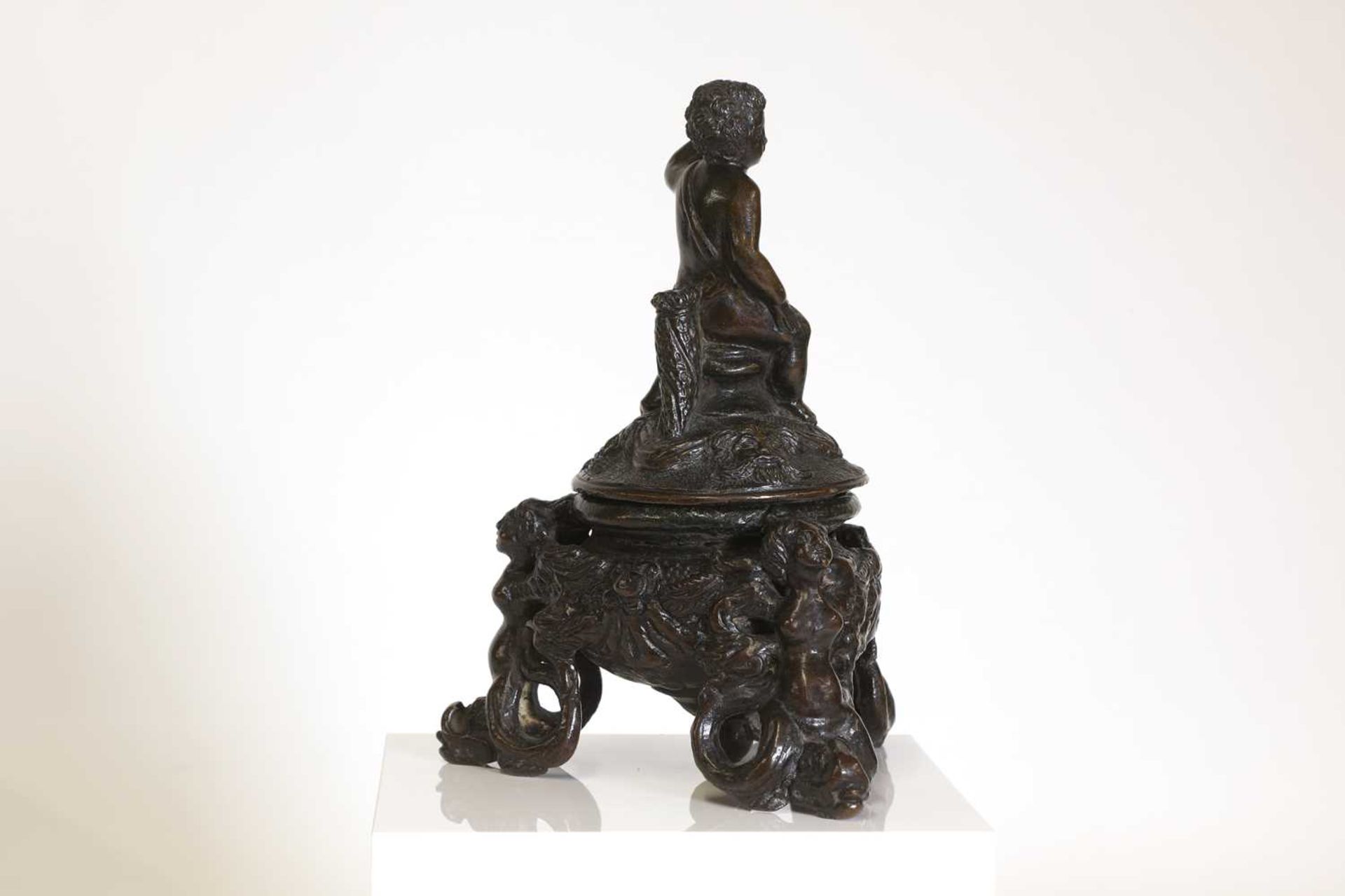 A bronze inkwell, - Image 2 of 16