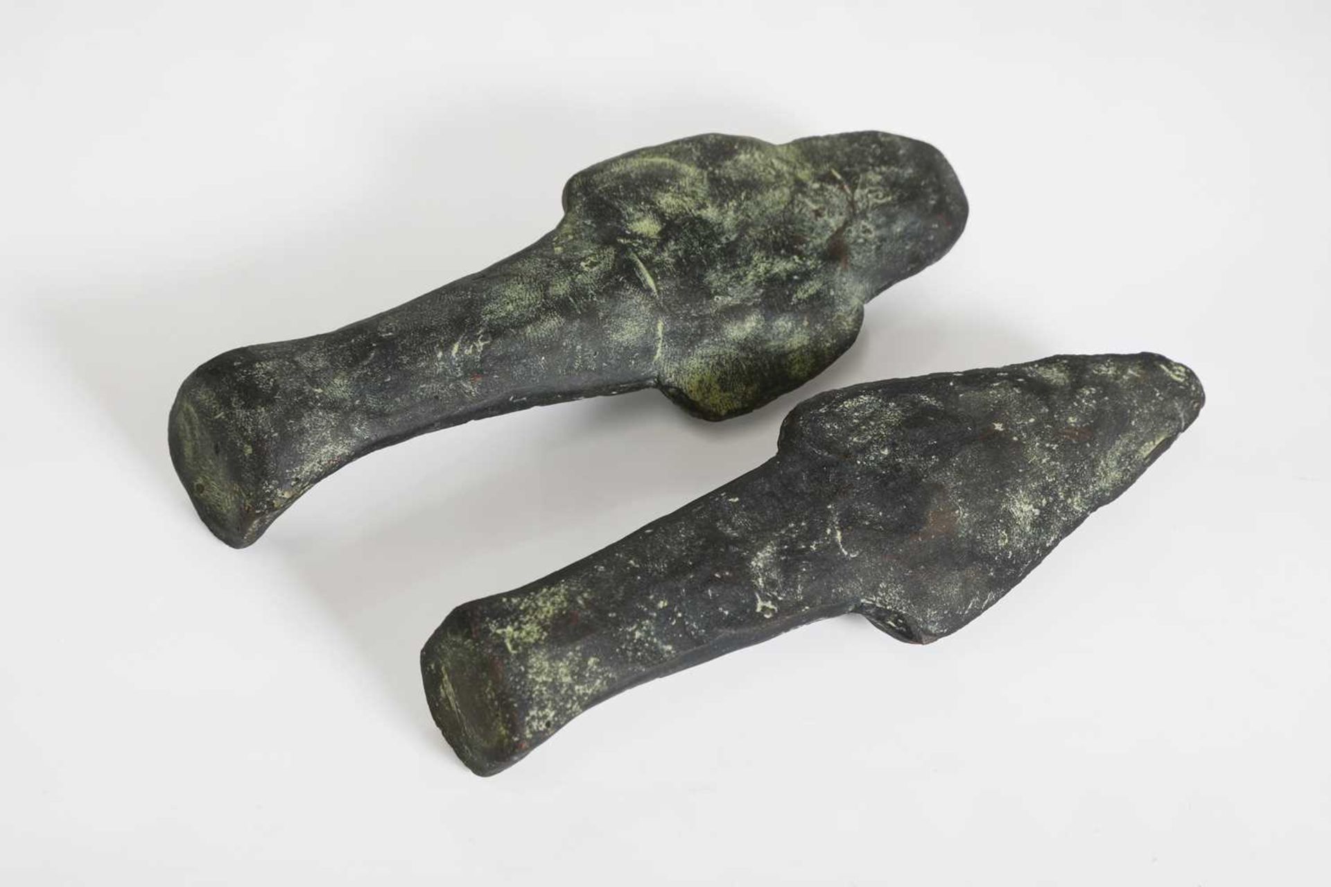 A pair of Egyptian-style clay ushabti figures, - Image 5 of 10