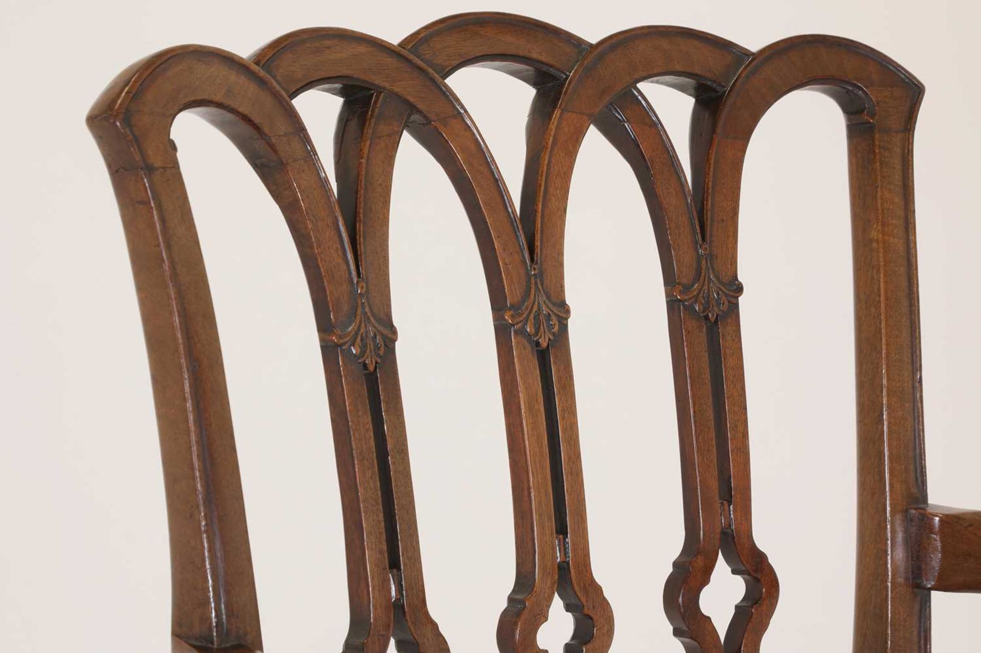 A George III mahogany armchair, - Image 6 of 41