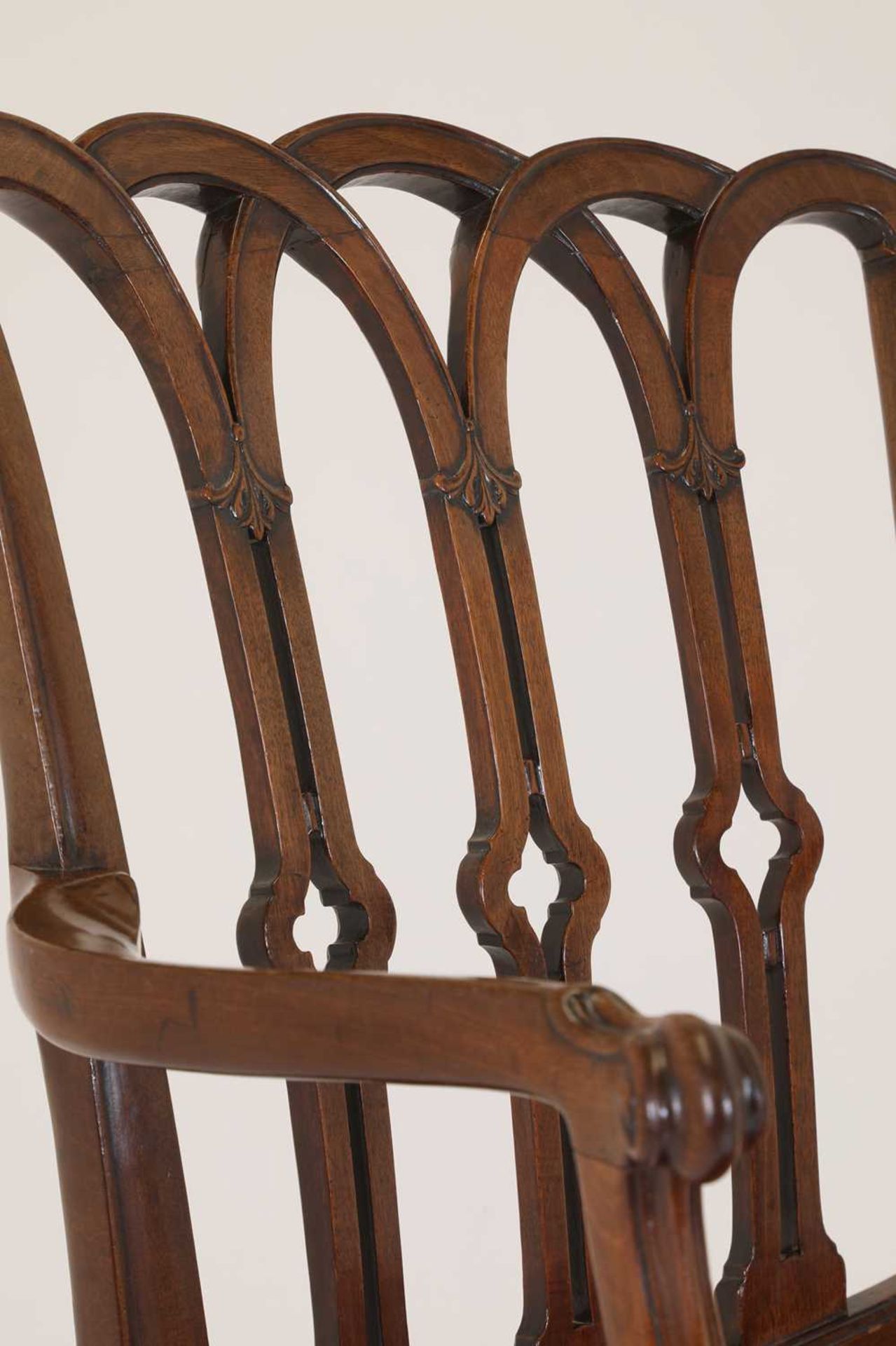 A George III mahogany armchair, - Image 12 of 41