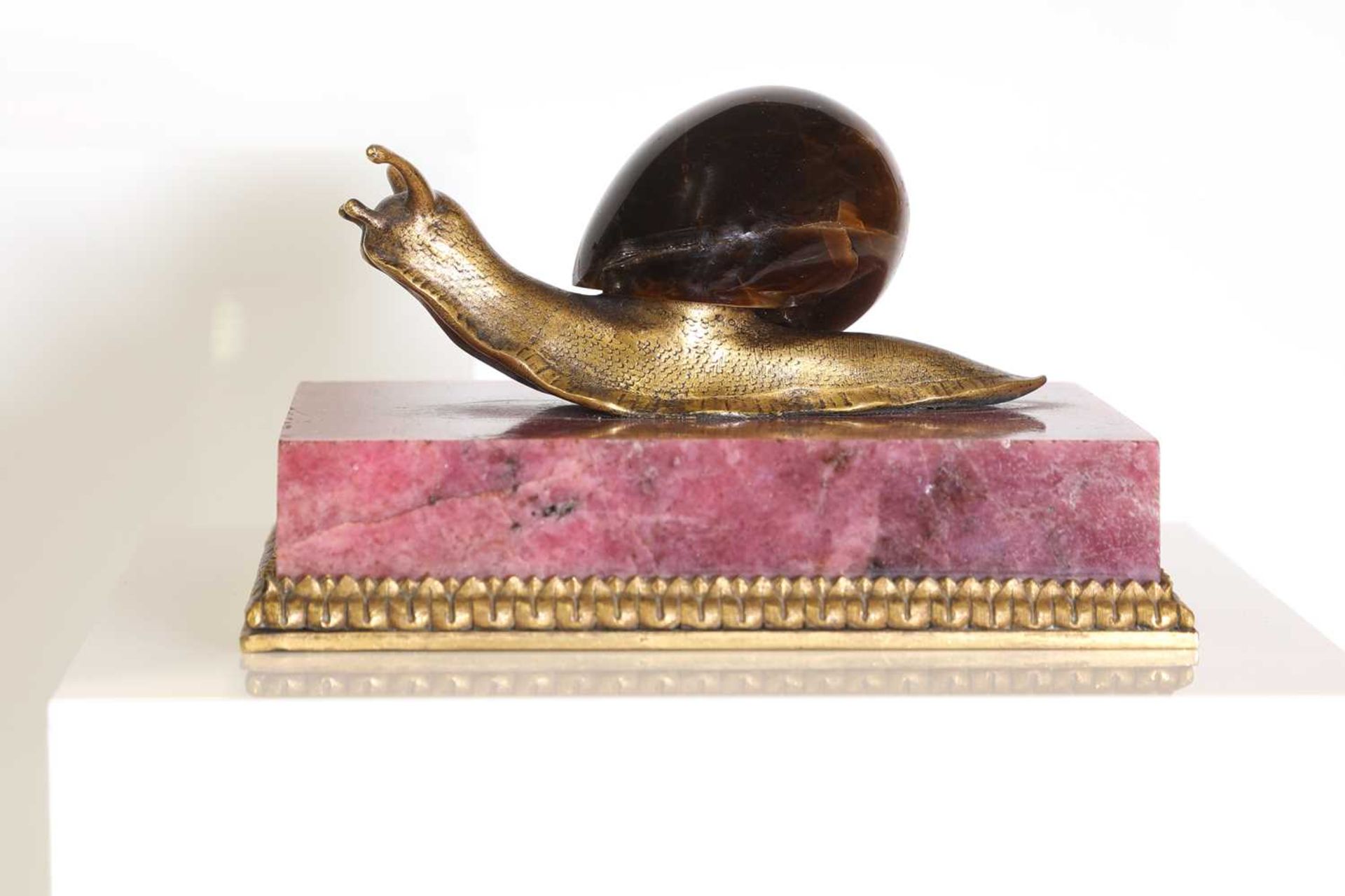 A tiger's eye and ormolu snail, - Image 10 of 25