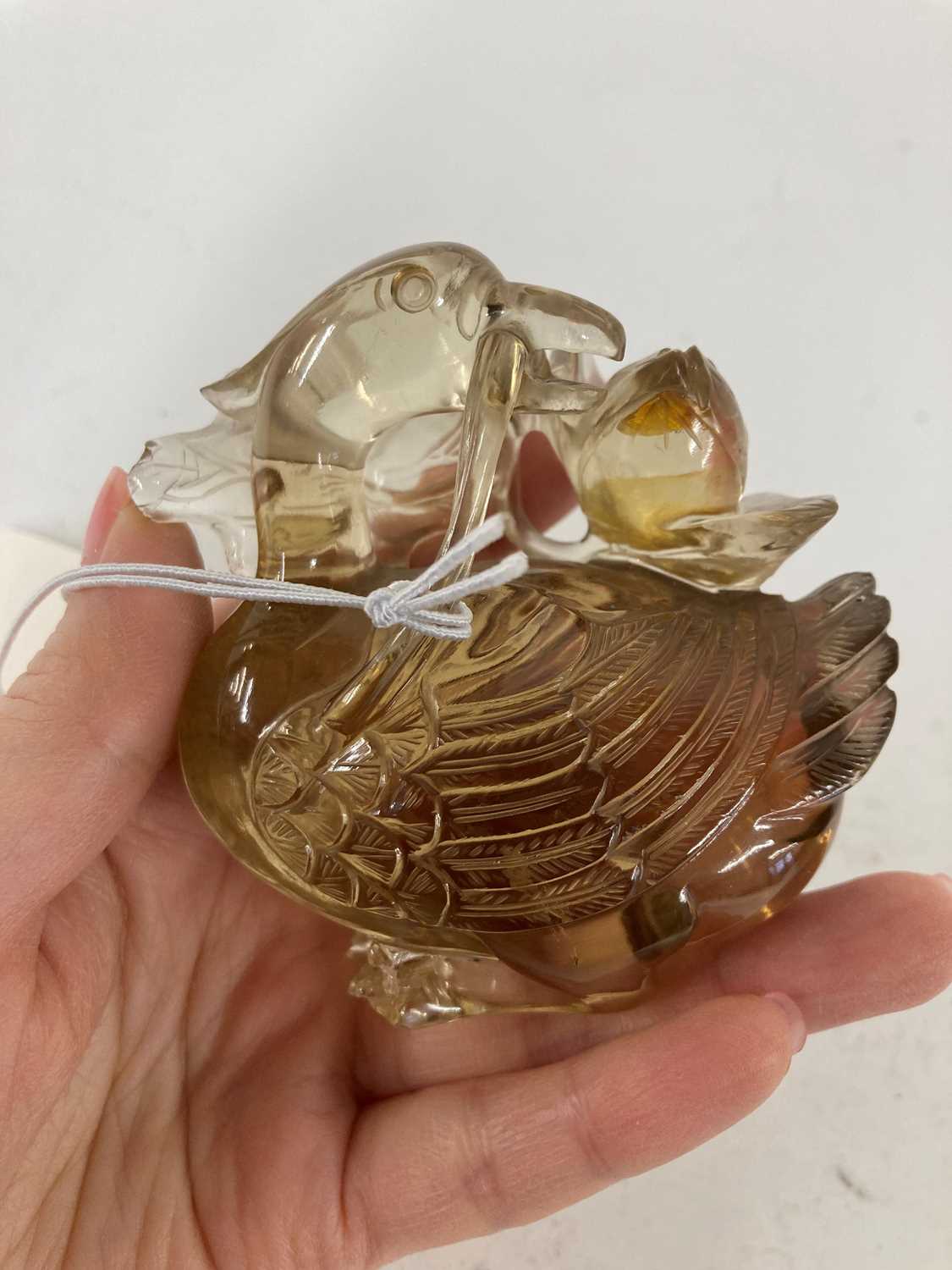 A Chinese smoky quartz carving, - Image 9 of 12