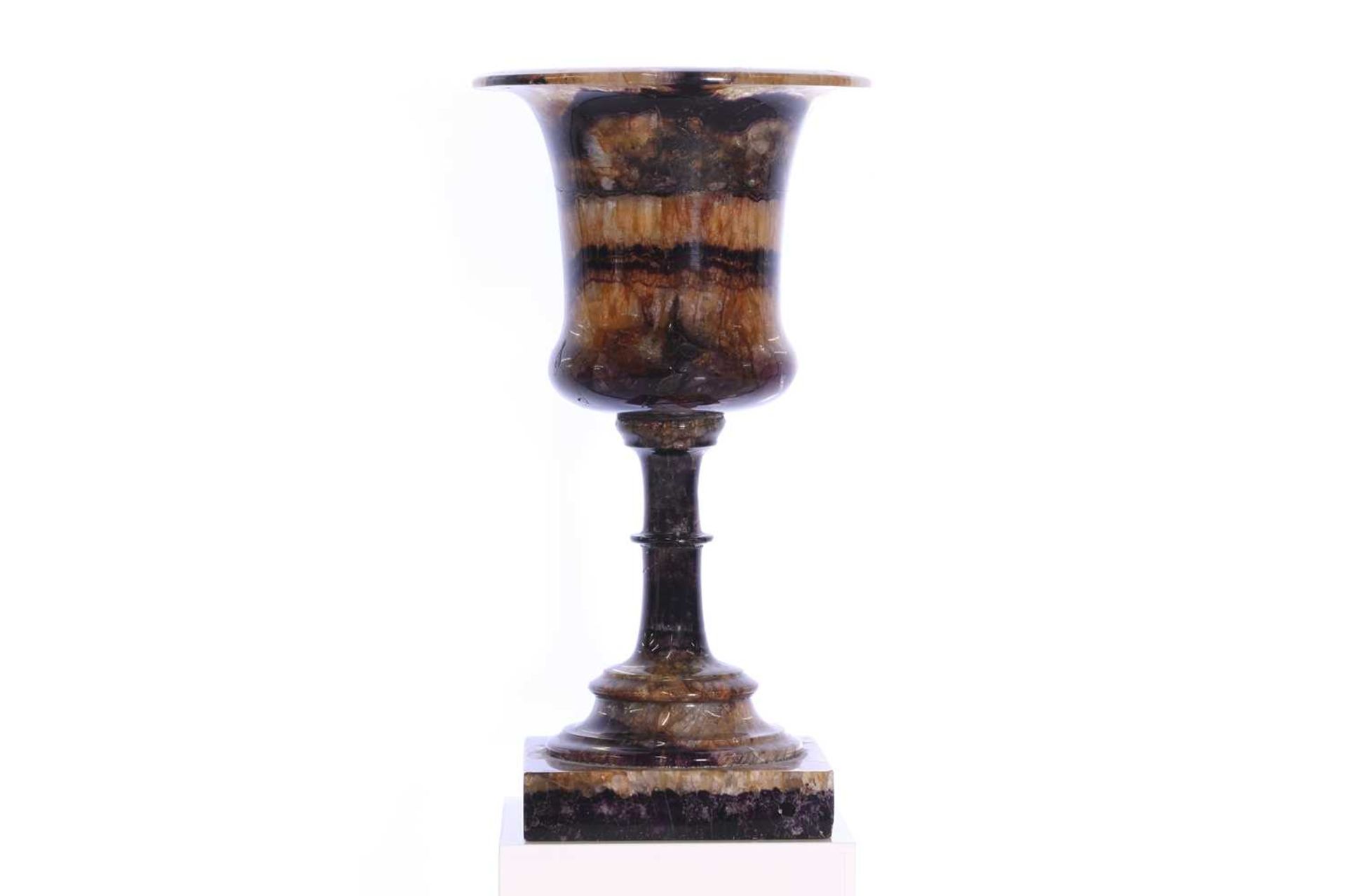 A George III Blue John or Derbyshire fluorspar urn, - Image 11 of 34