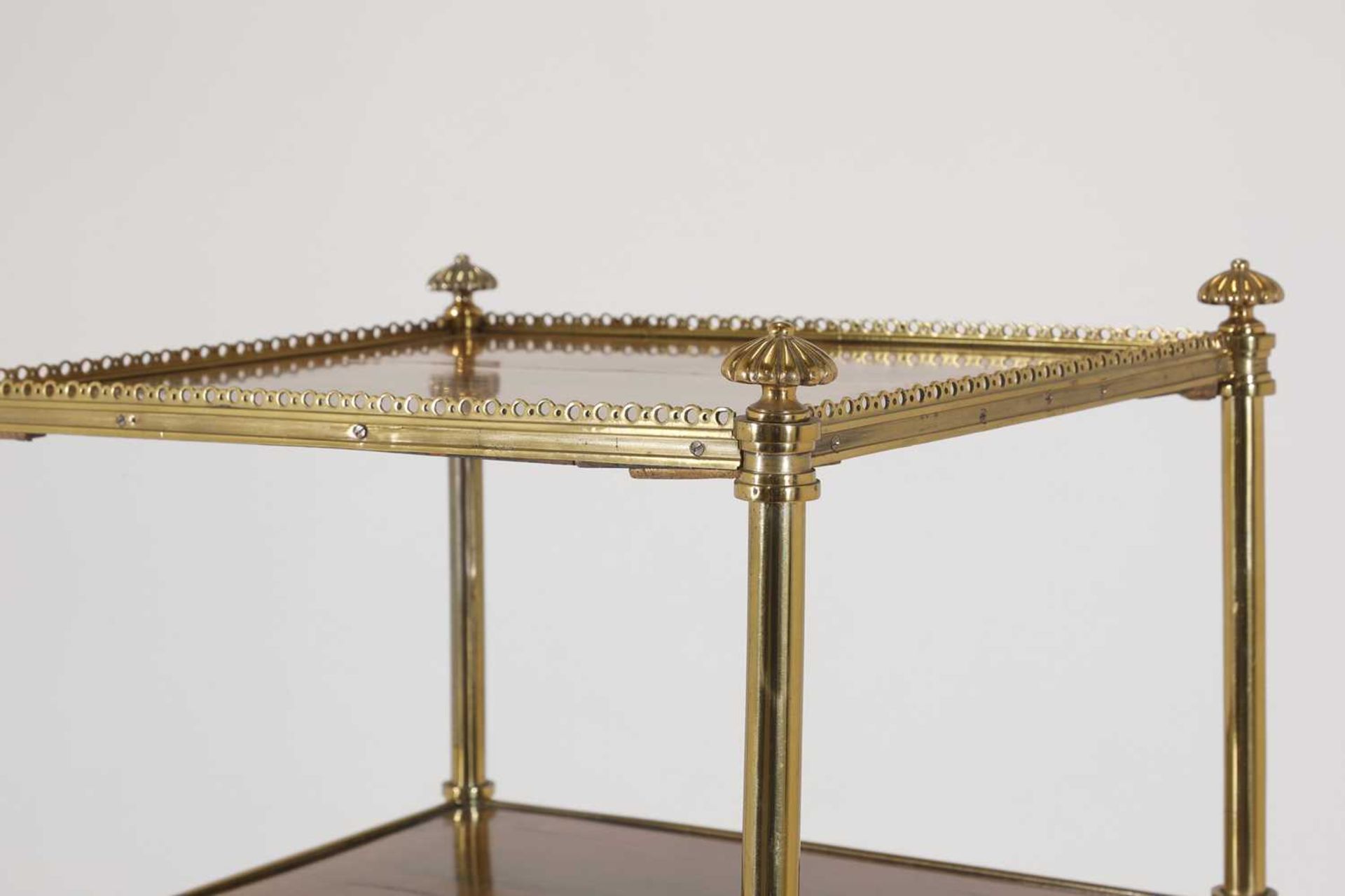 A Regency-style rosewood and brass étagère, - Image 7 of 7