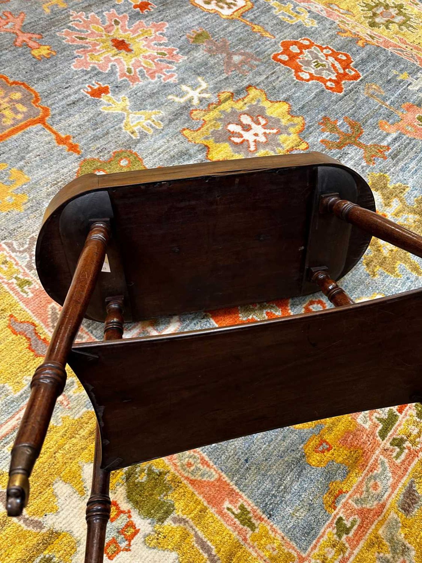 A George III mahogany tray on stand, - Image 15 of 34