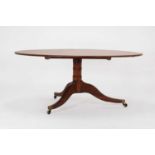 A George III mahogany breakfast table,