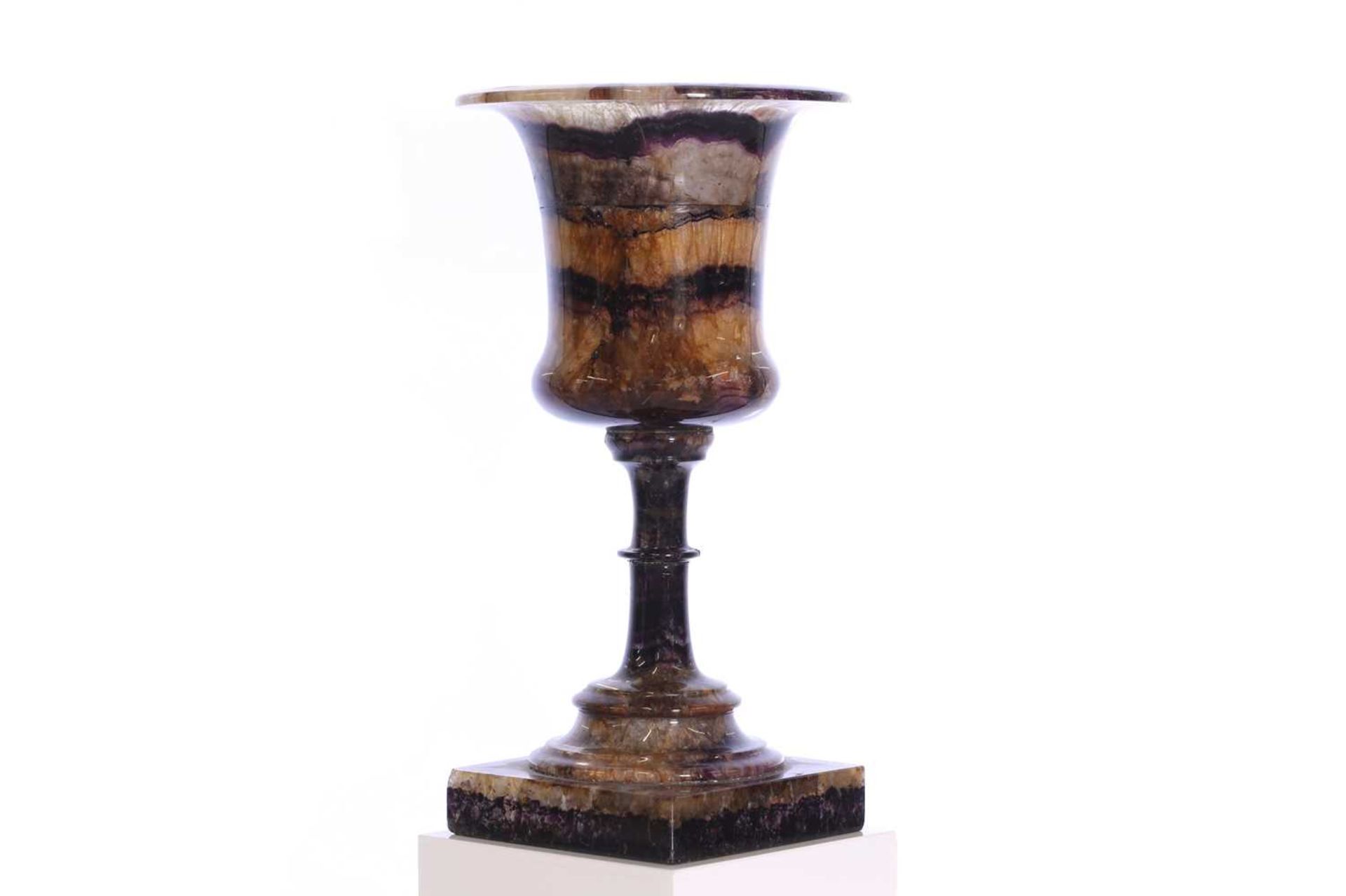 A George III Blue John or Derbyshire fluorspar urn, - Image 14 of 34