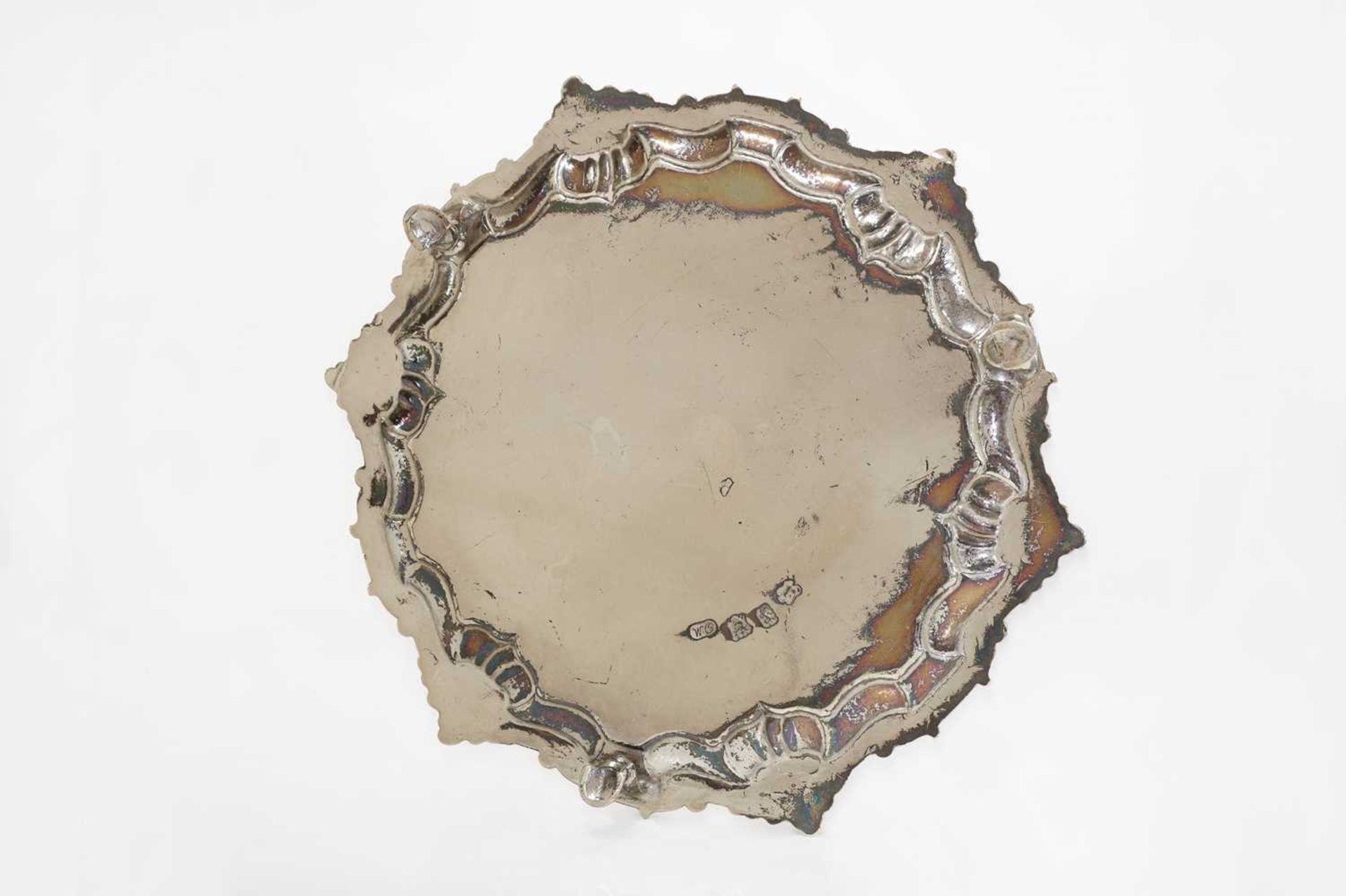 A George II silver salver, - Image 7 of 7