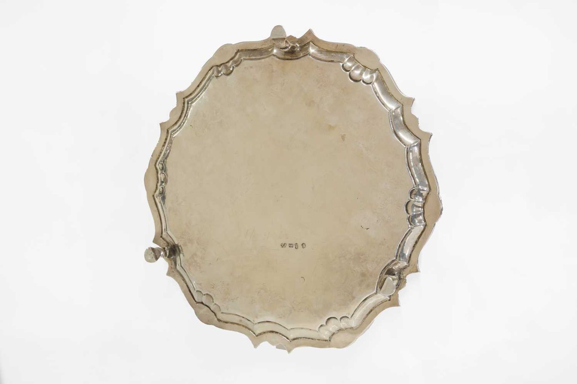 A George II silver salver, - Image 2 of 7
