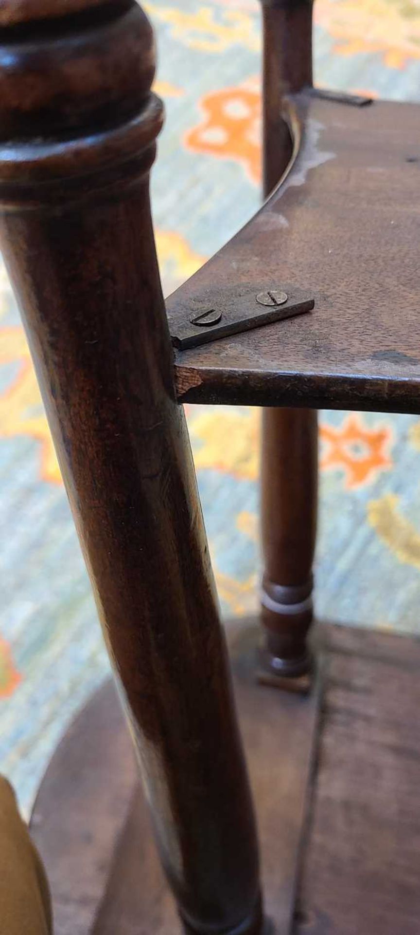 A George III mahogany tray on stand, - Image 21 of 34