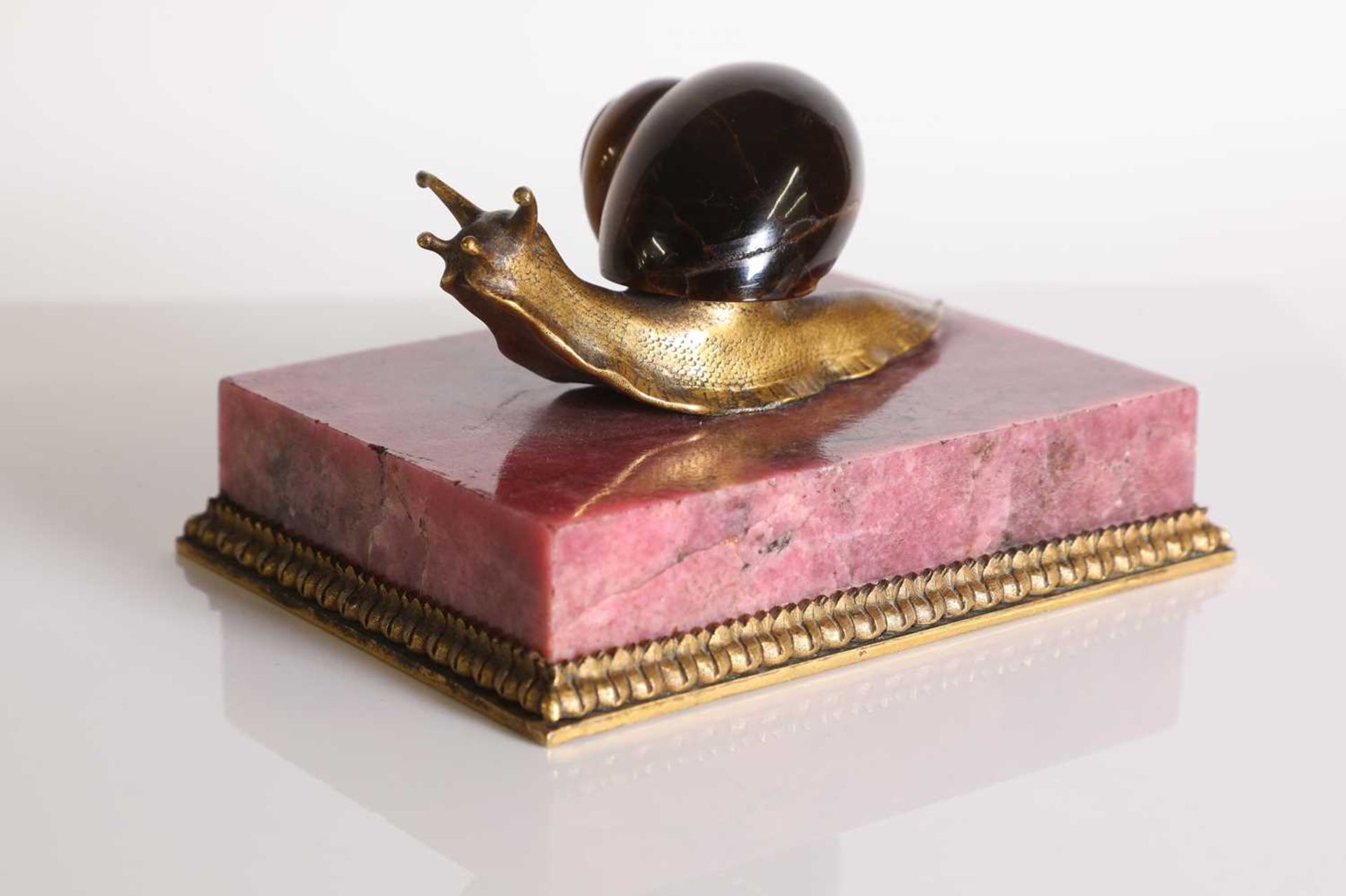 A tiger's eye and ormolu snail, - Image 14 of 25