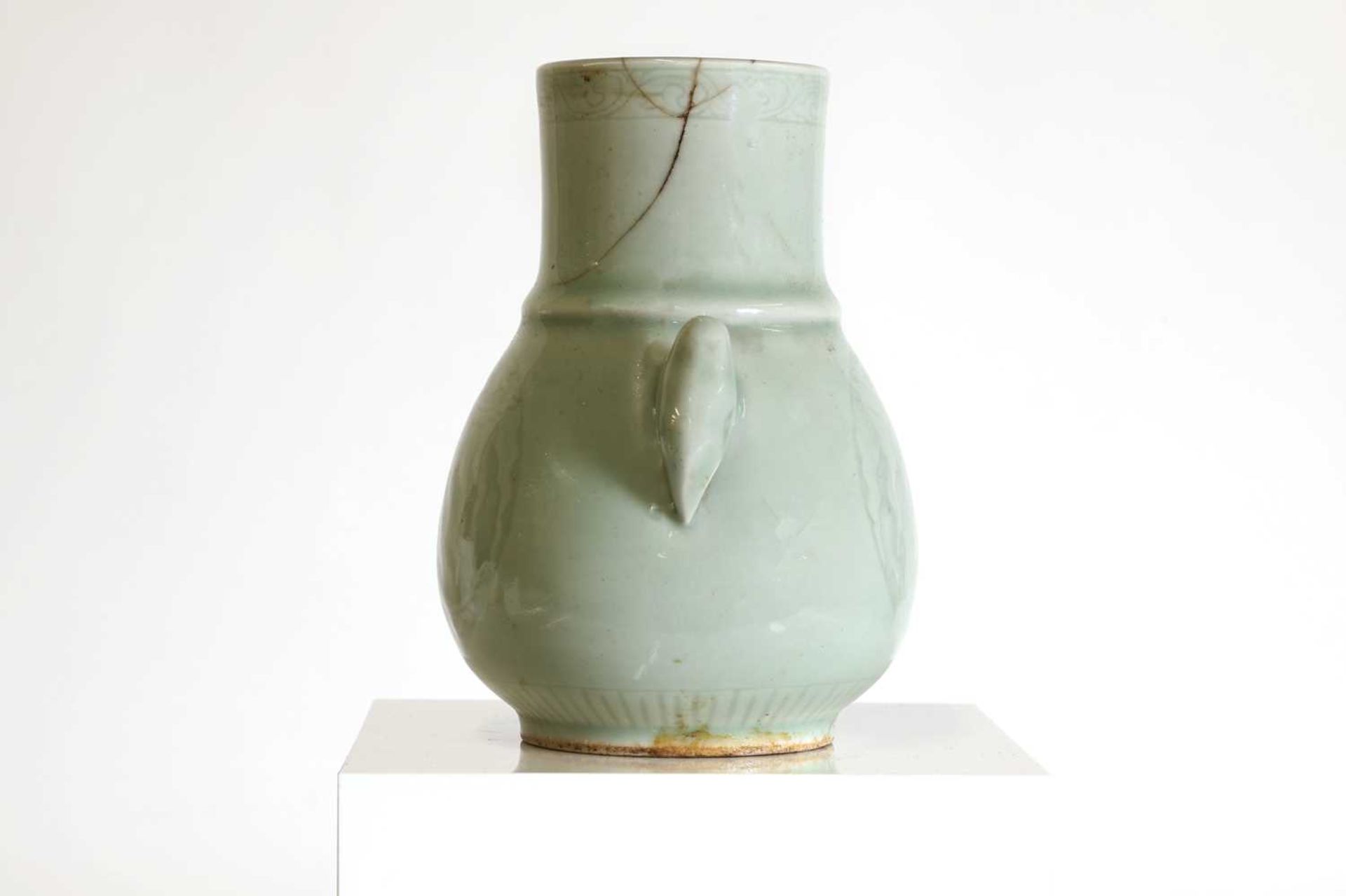 A Chinese celadon vase, - Image 4 of 8