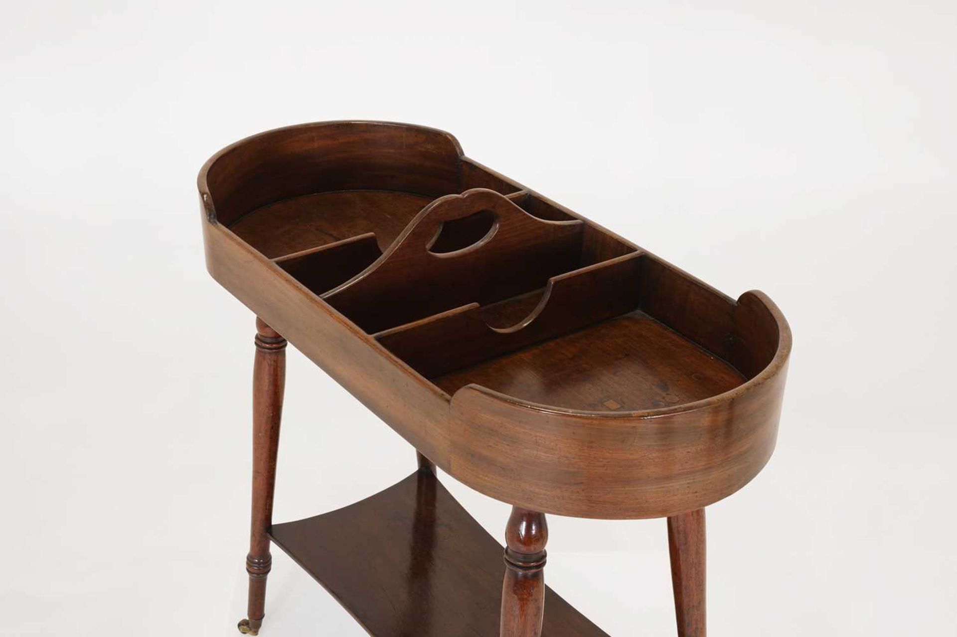 A George III mahogany tray on stand, - Image 2 of 34