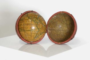 A George III 2¾-inch pocket globe,