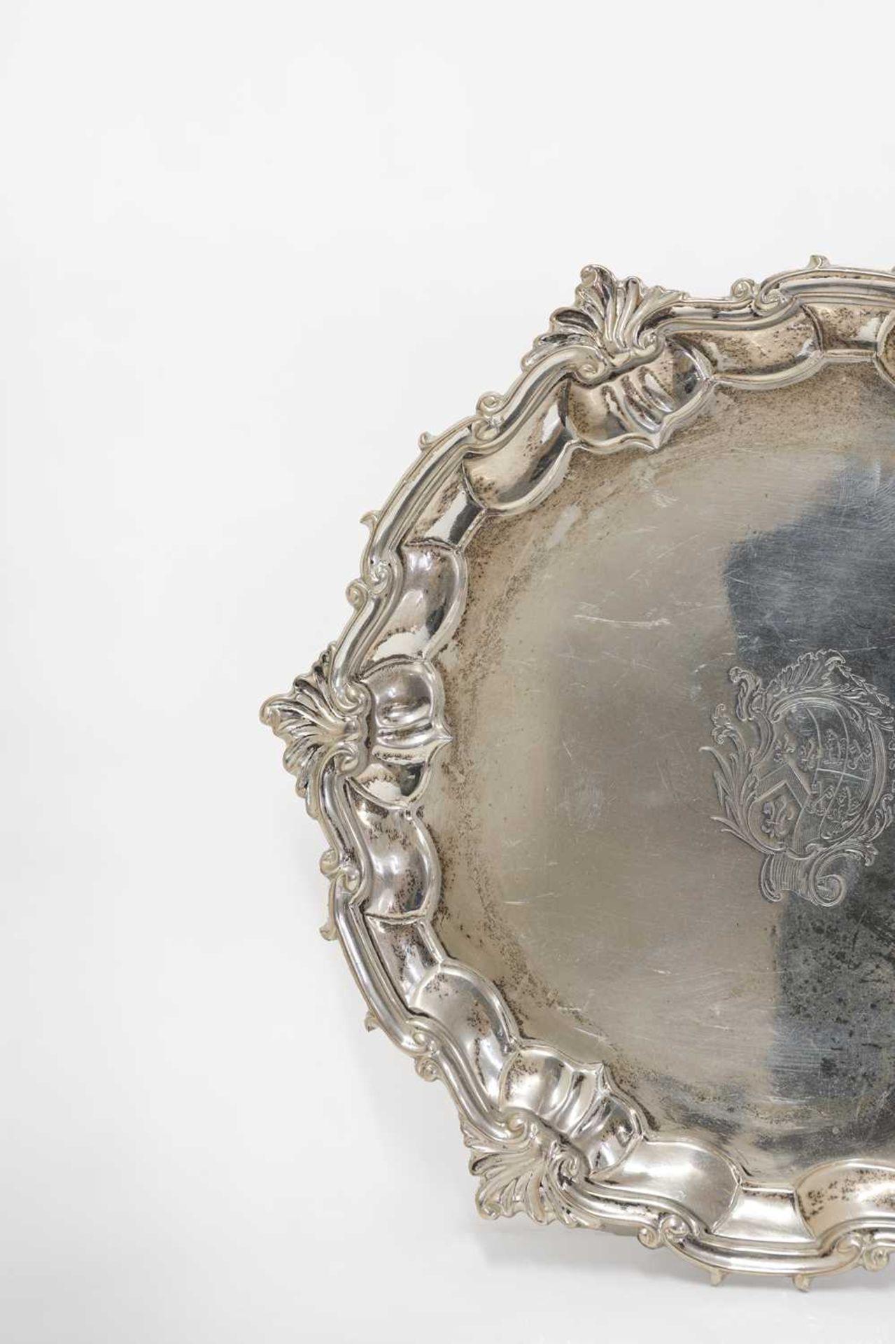 A George II silver salver, - Image 6 of 7