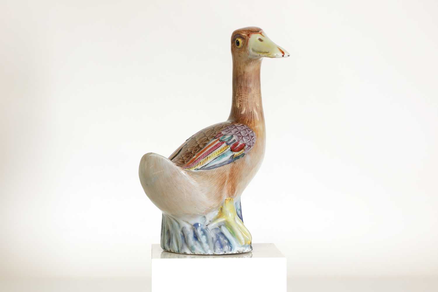 A Chinese export famille rose duck, - Image 3 of 13