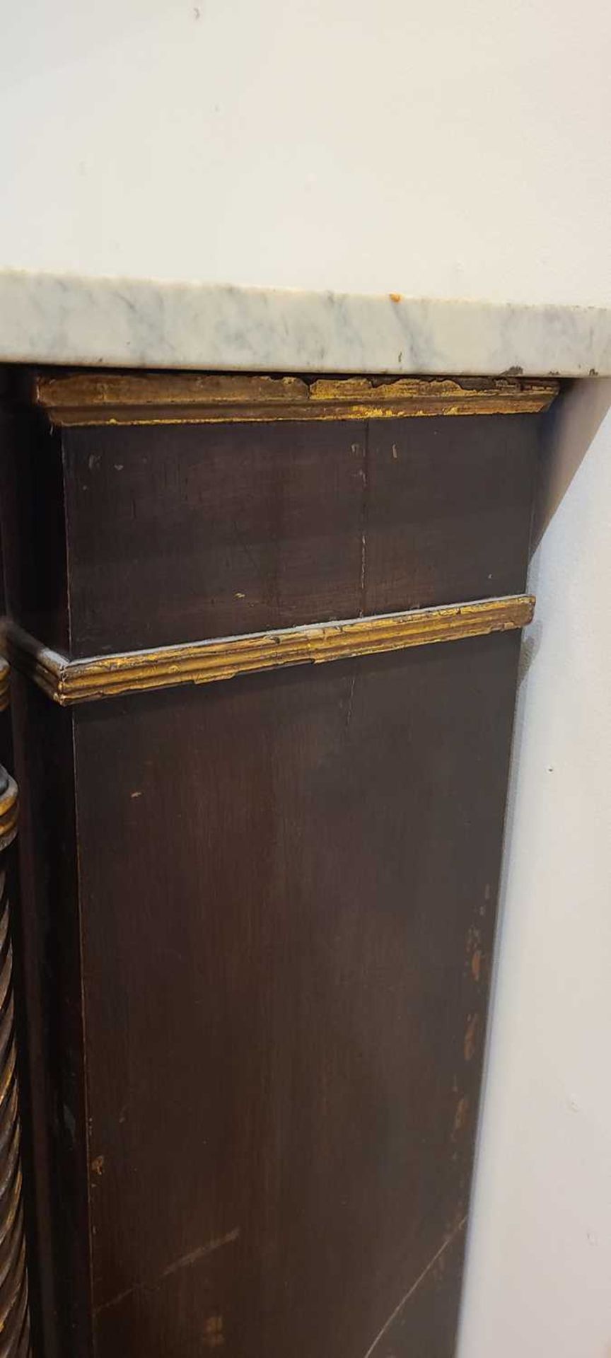 A Regency rosewood, painted and parcel-gilt pier cabinet, - Image 36 of 40