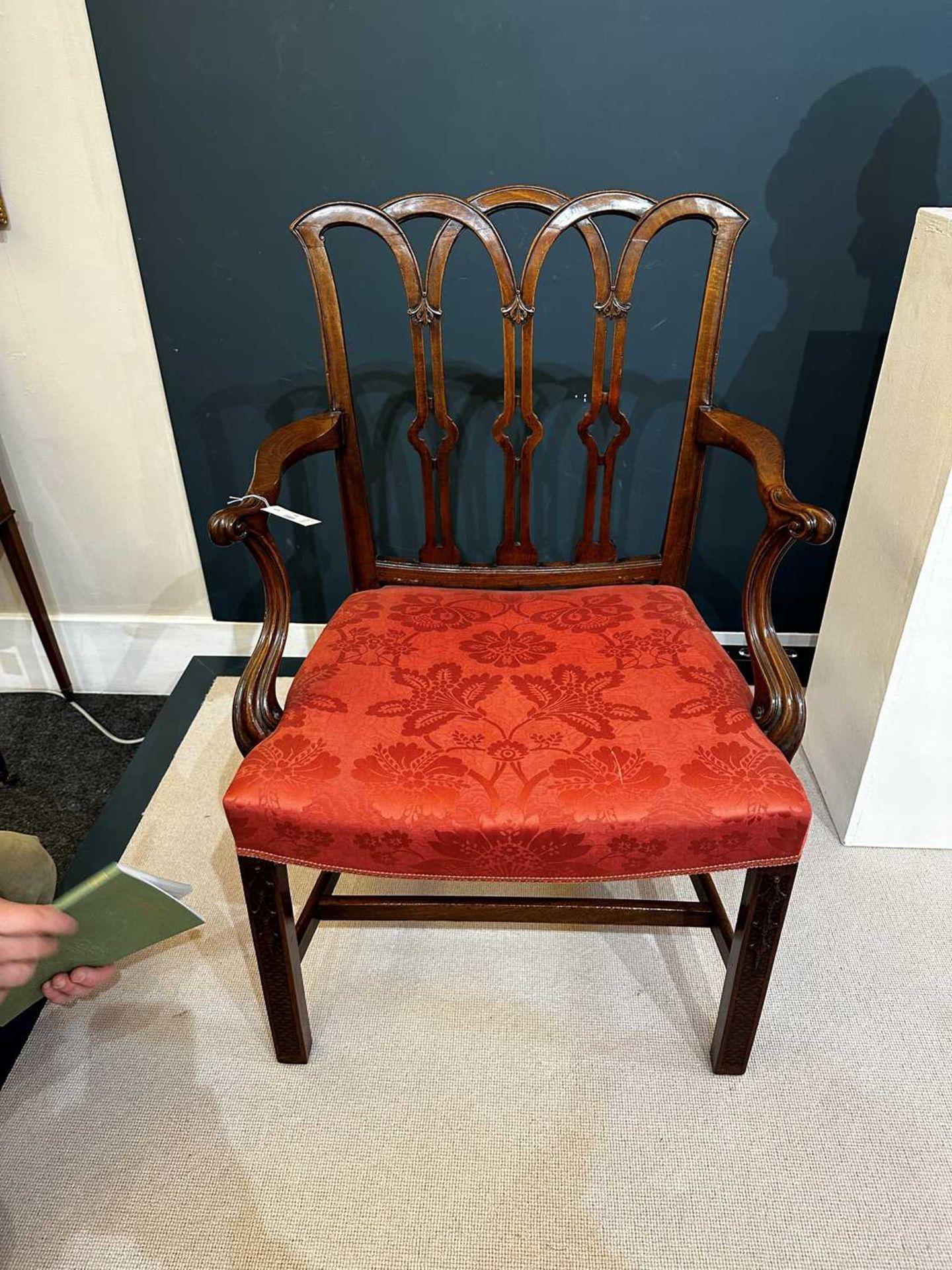 A George III mahogany armchair, - Image 18 of 41