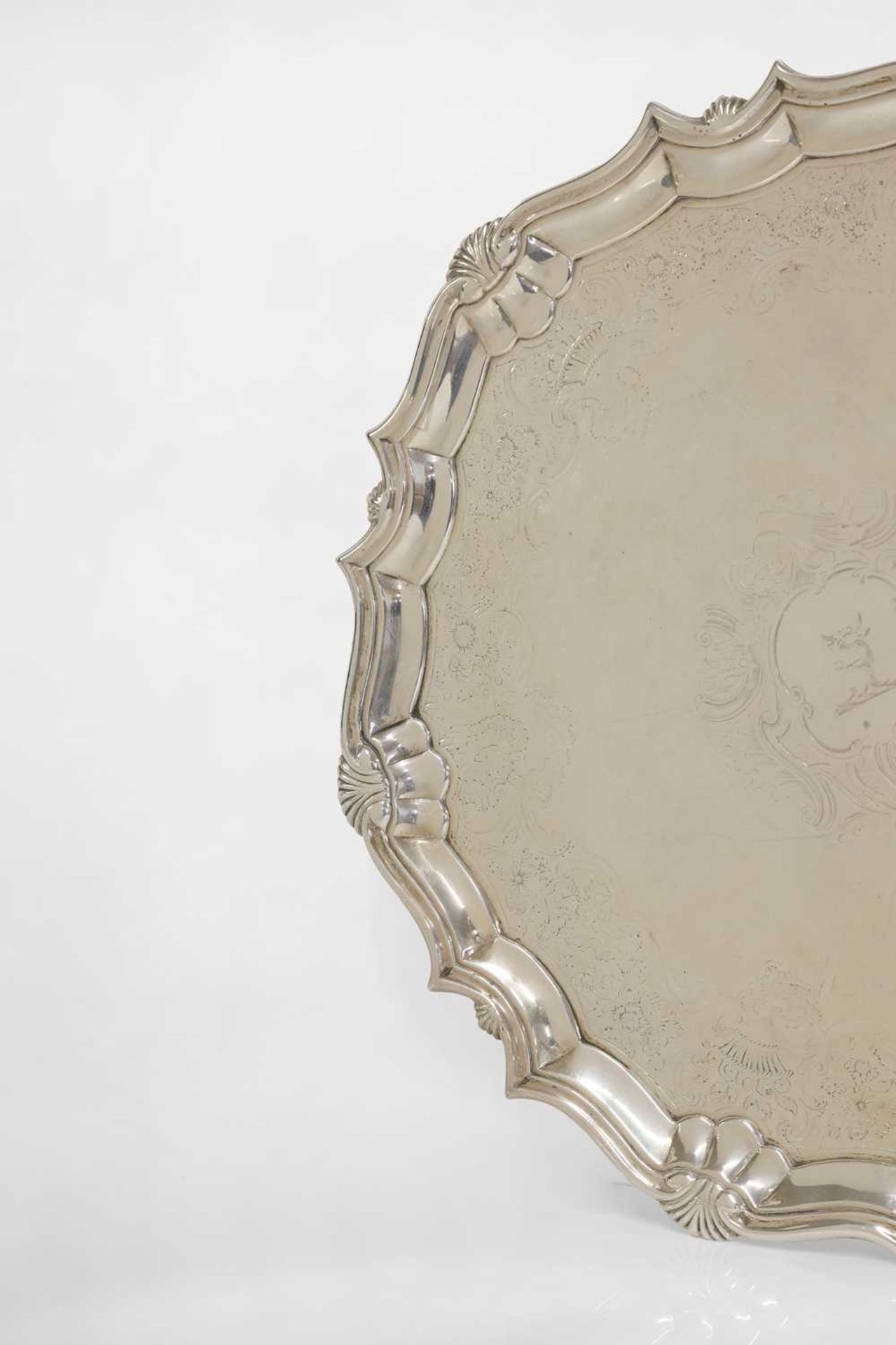 A George II silver salver, - Image 3 of 7