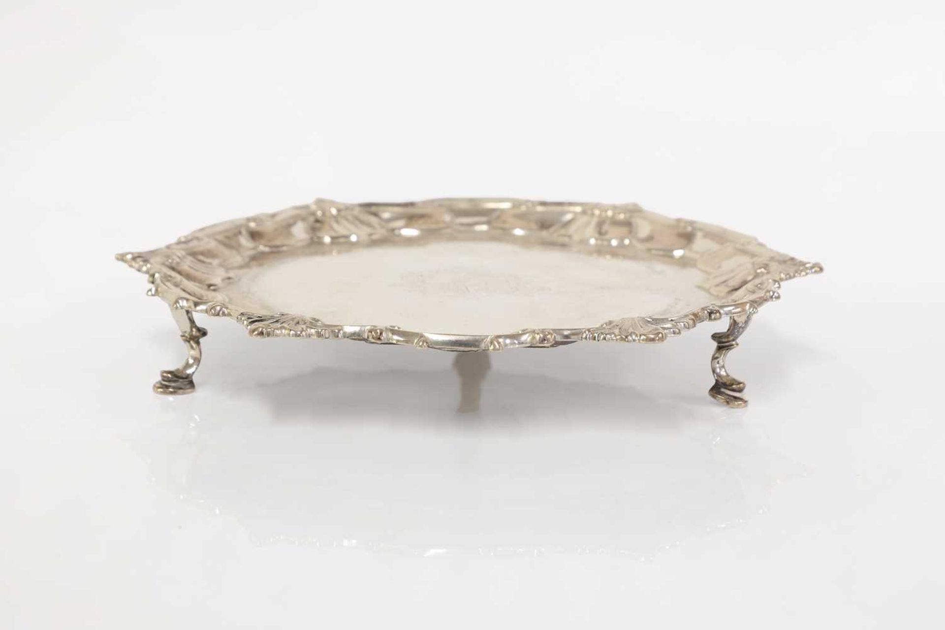 A George II silver salver, - Image 4 of 7