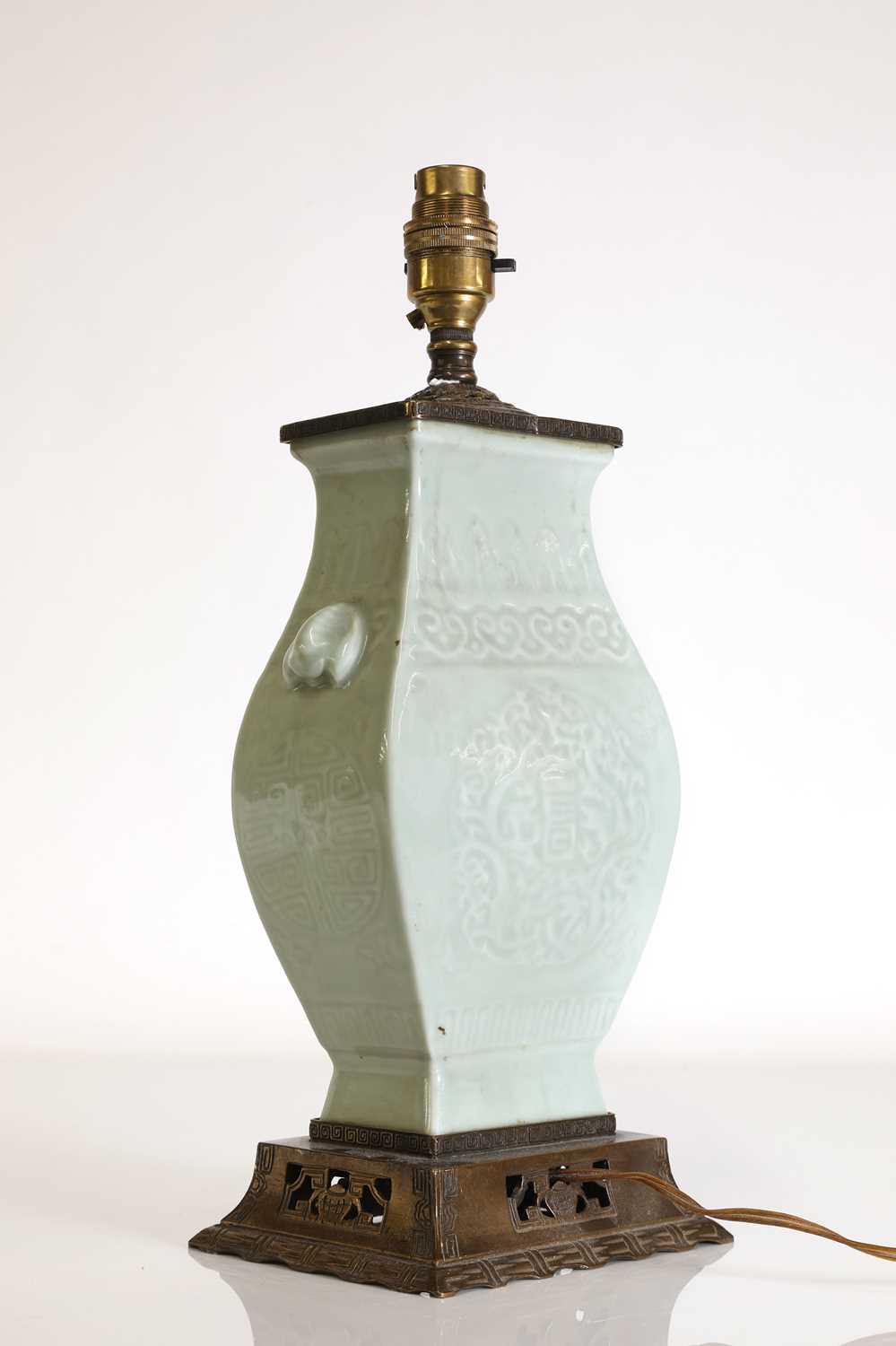 A Chinese celadon vase, - Image 8 of 8