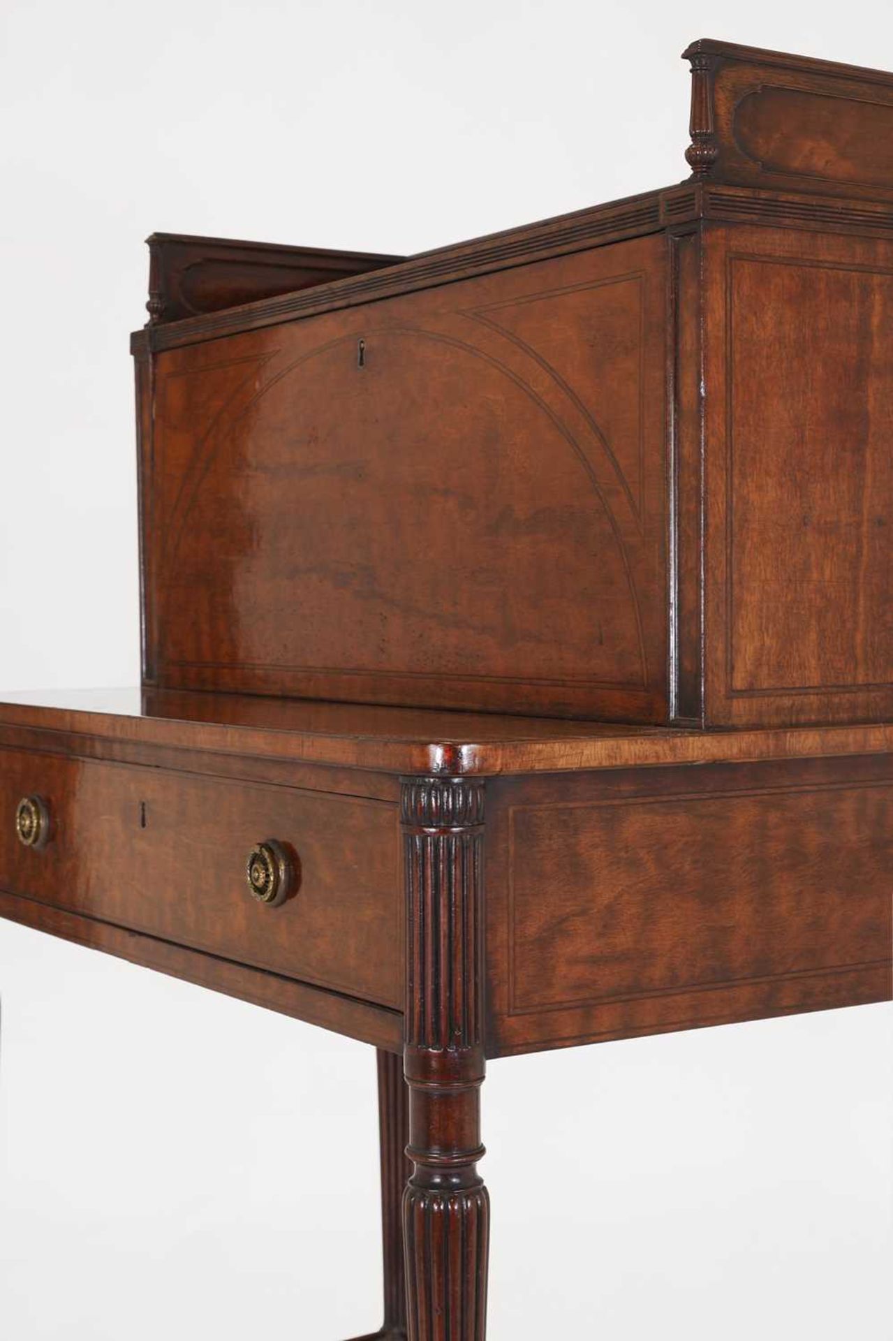 A George III Sheraton Period mahogany bonheur-du-jour, - Image 10 of 34