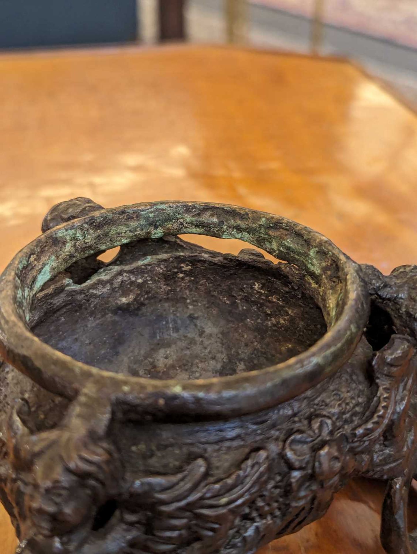 A bronze inkwell, - Image 15 of 16