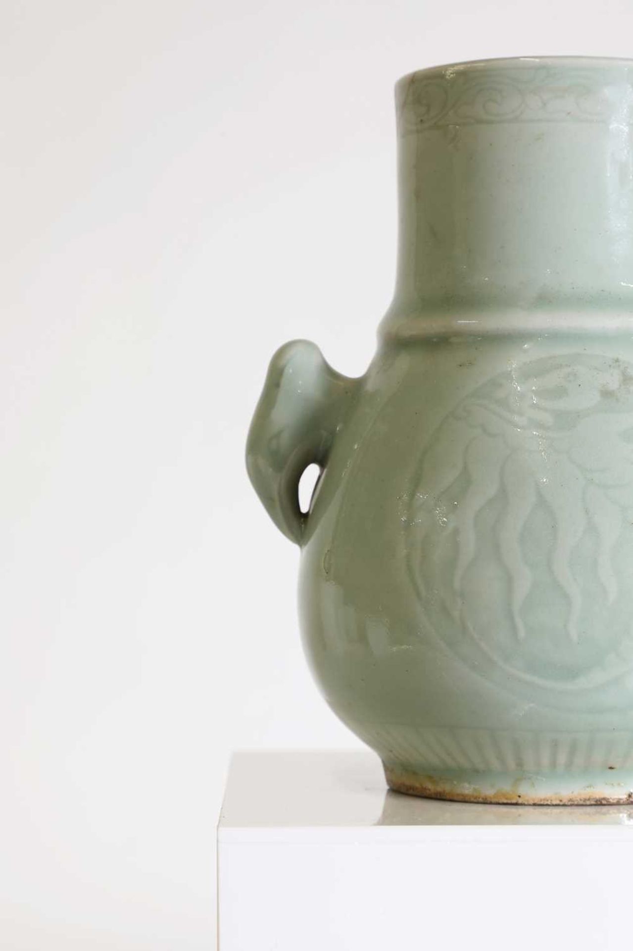 A Chinese celadon vase, - Image 6 of 8