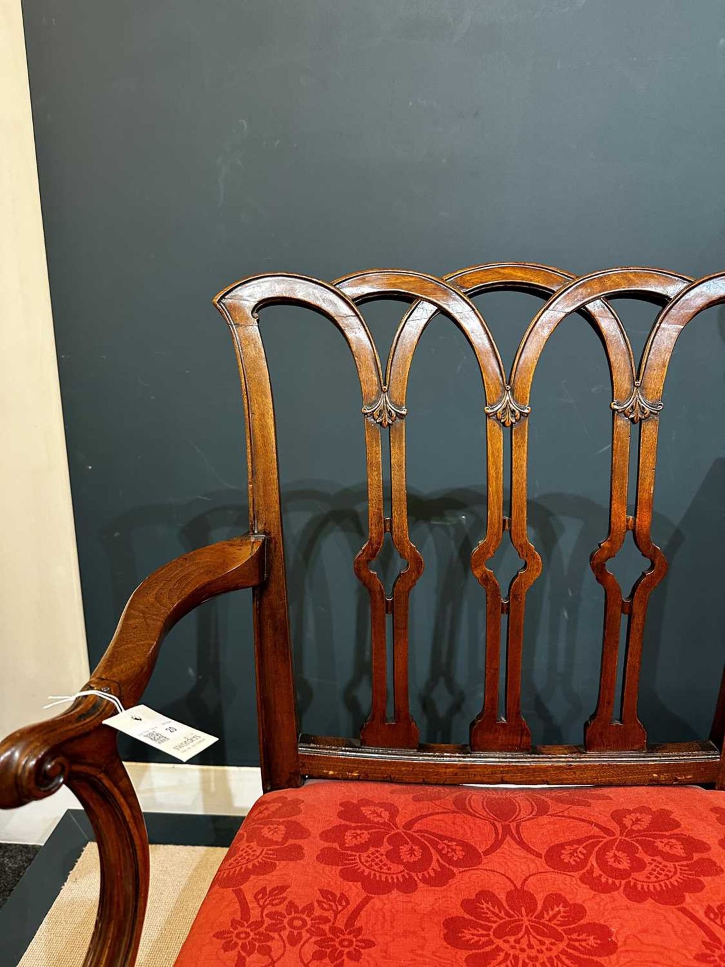 A George III mahogany armchair, - Image 21 of 41