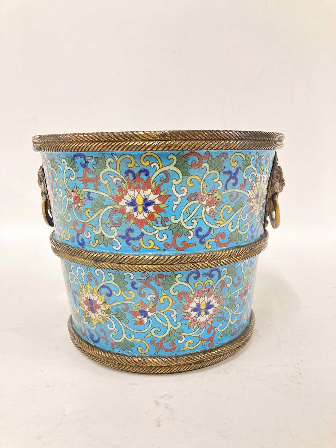 A pair of cloisonné buckets, - Image 9 of 31