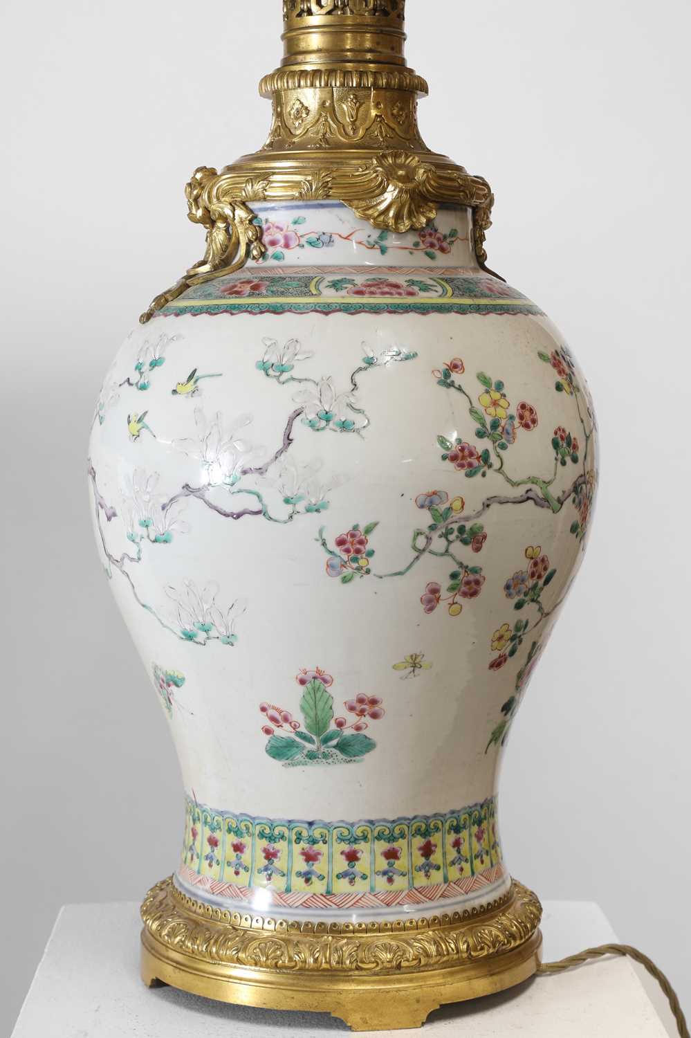 A famille rose porcelain vase, - Image 2 of 13