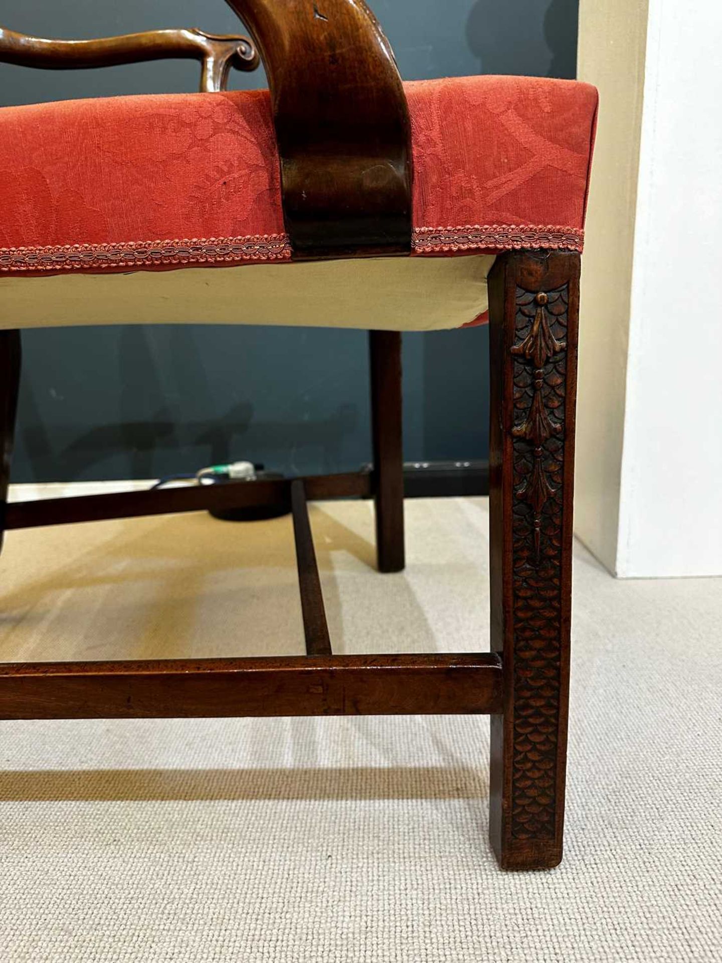 A George III mahogany armchair, - Image 32 of 41