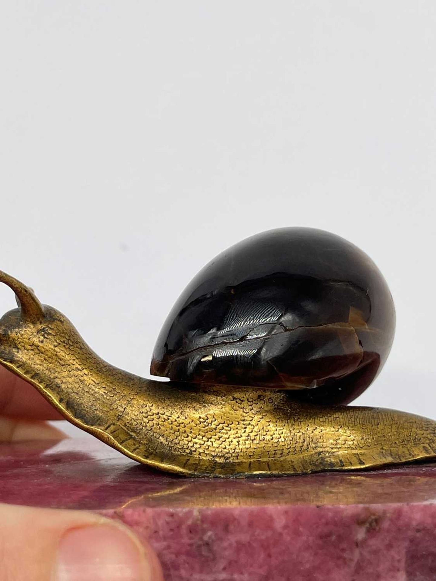 A tiger's eye and ormolu snail, - Image 17 of 25
