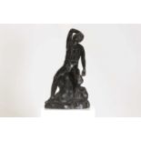 A grand tour patinated bronze figure after the antique,