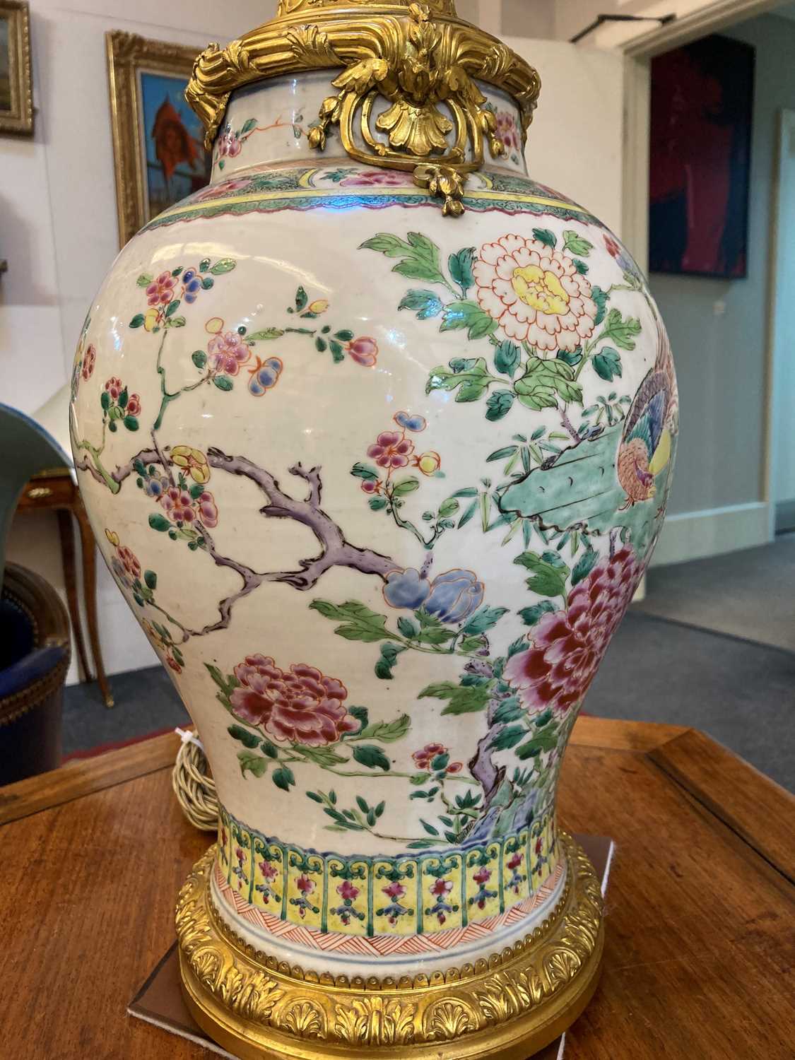 A famille rose porcelain vase, - Image 8 of 13