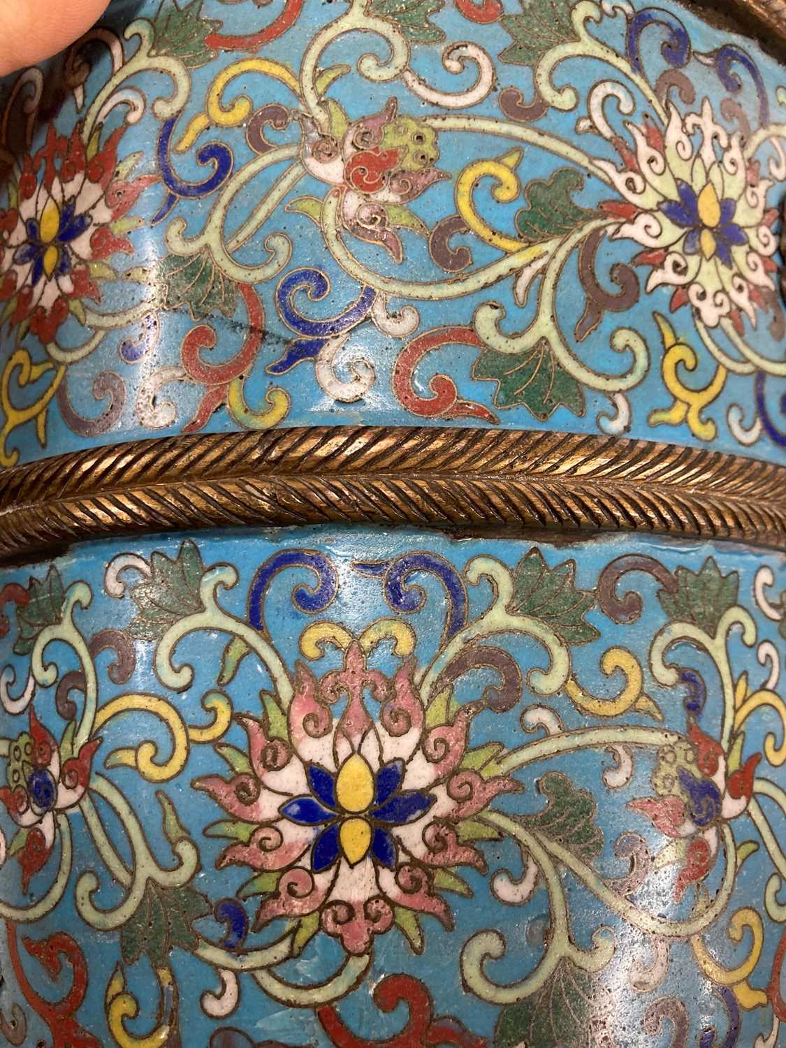 A pair of cloisonné buckets, - Image 26 of 31