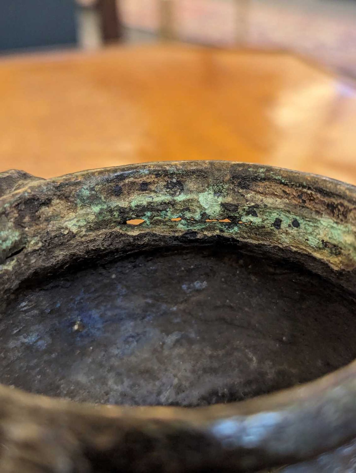 A bronze inkwell, - Image 16 of 16