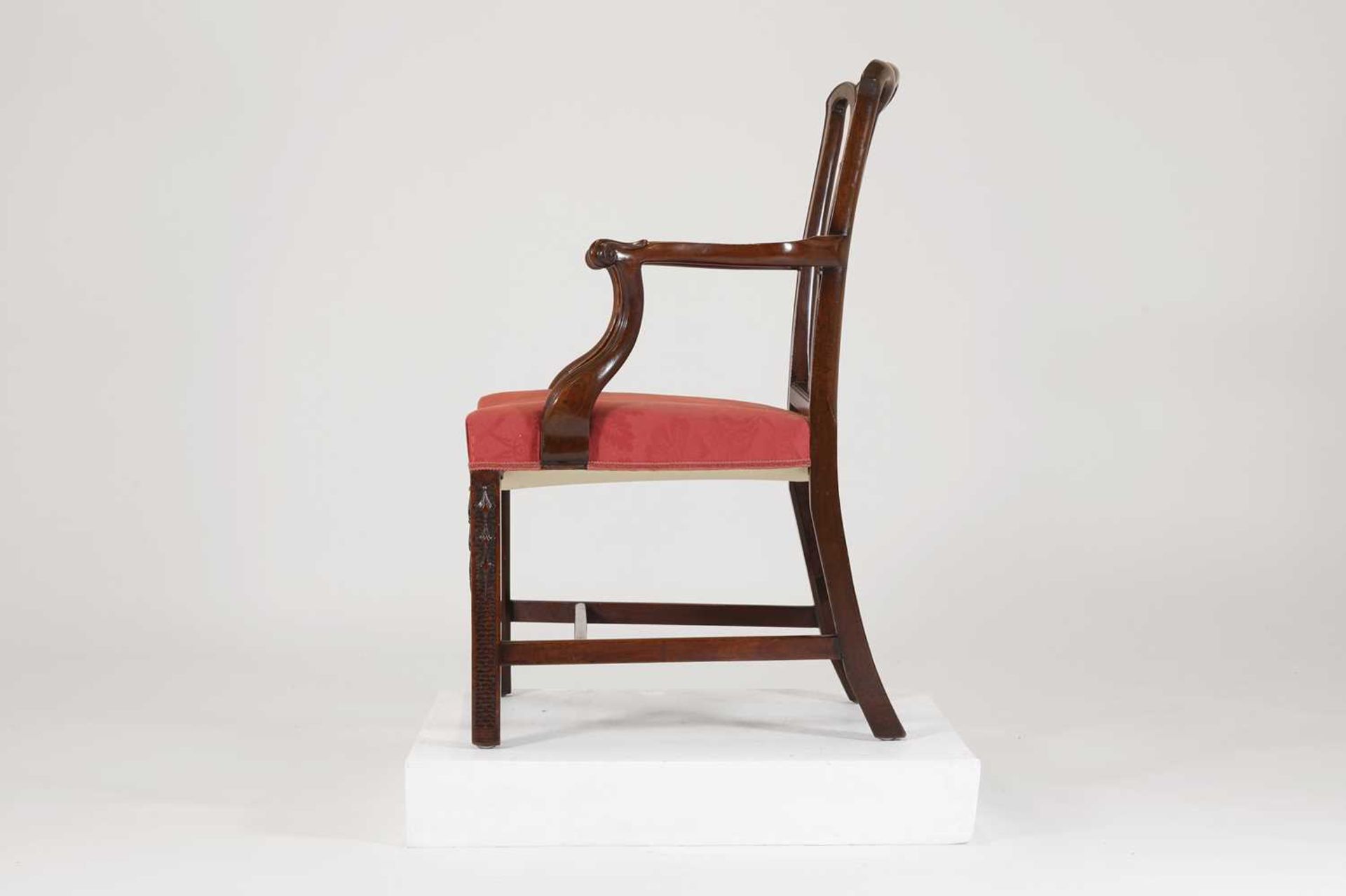 A George III mahogany armchair, - Image 3 of 41