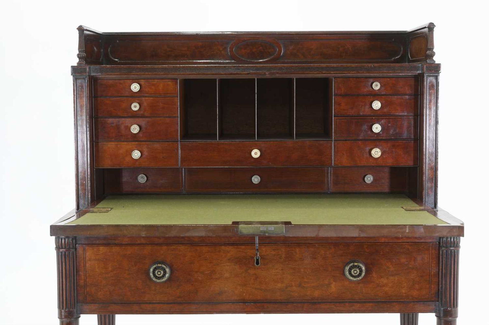 A George III Sheraton Period mahogany bonheur-du-jour, - Image 13 of 34