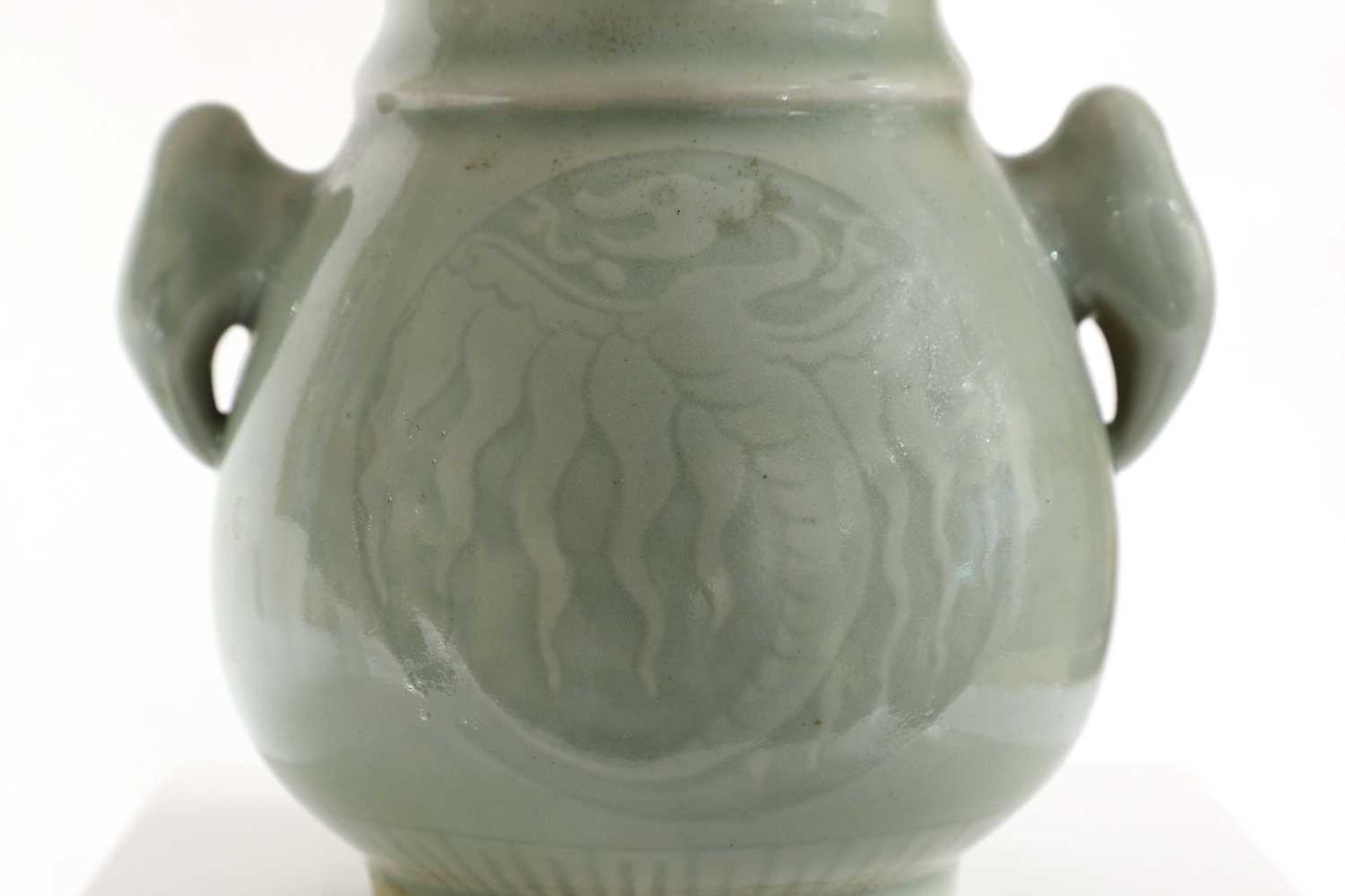 A Chinese celadon vase, - Image 5 of 8