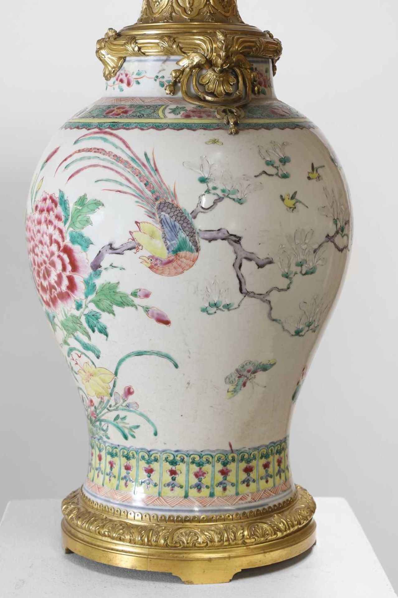A famille rose porcelain vase, - Image 3 of 13
