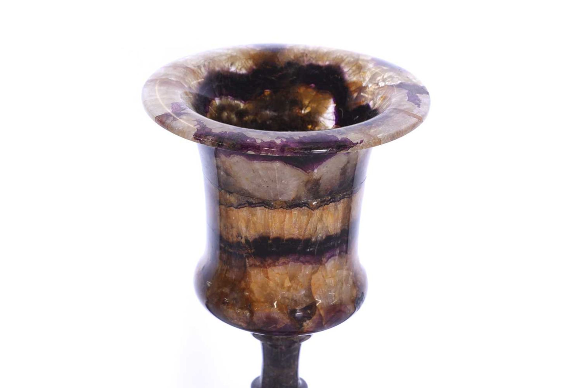 A George III Blue John or Derbyshire fluorspar urn, - Image 12 of 34